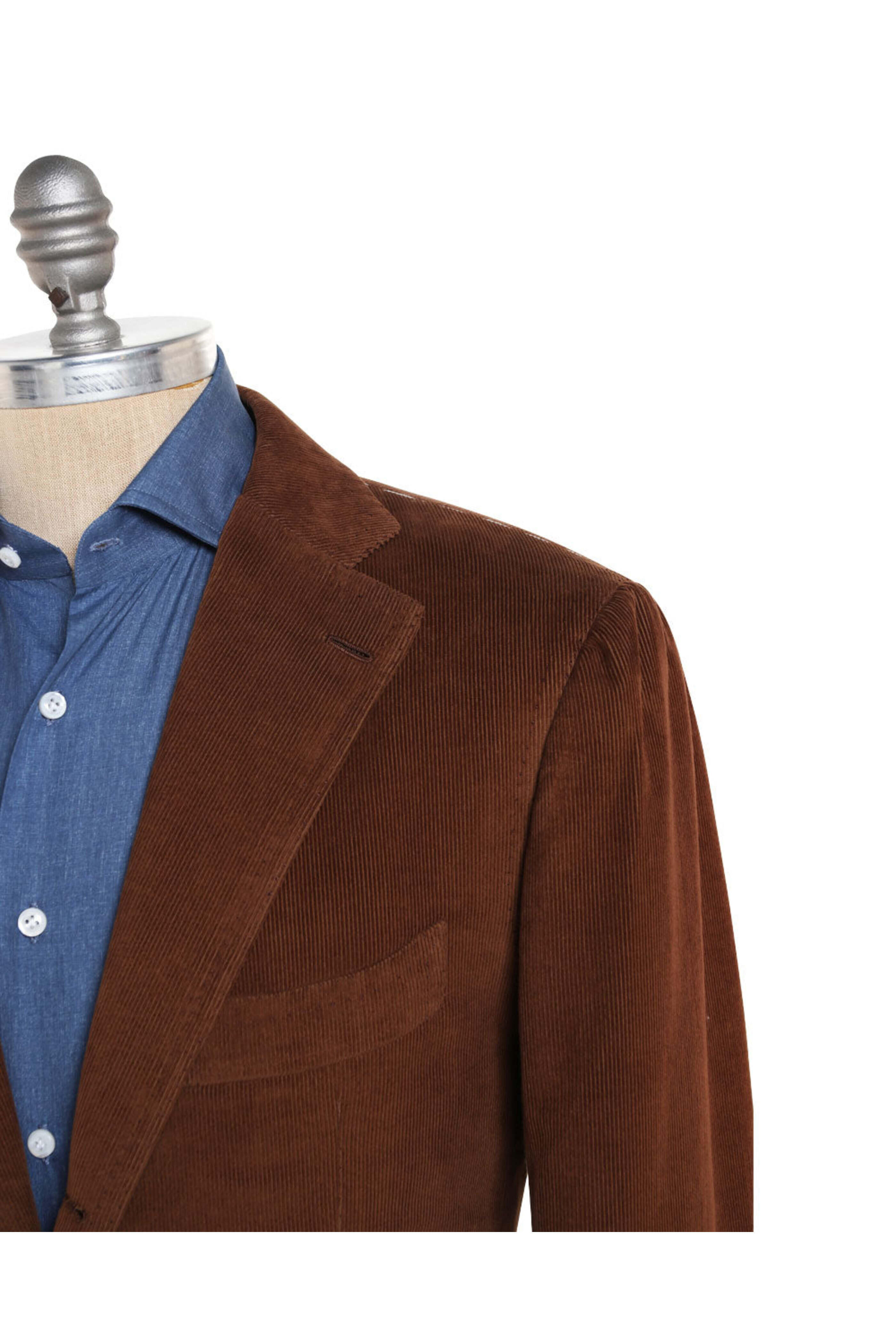 Cesare Attolini - Brown Sea Island Cotton Corduroy Suit