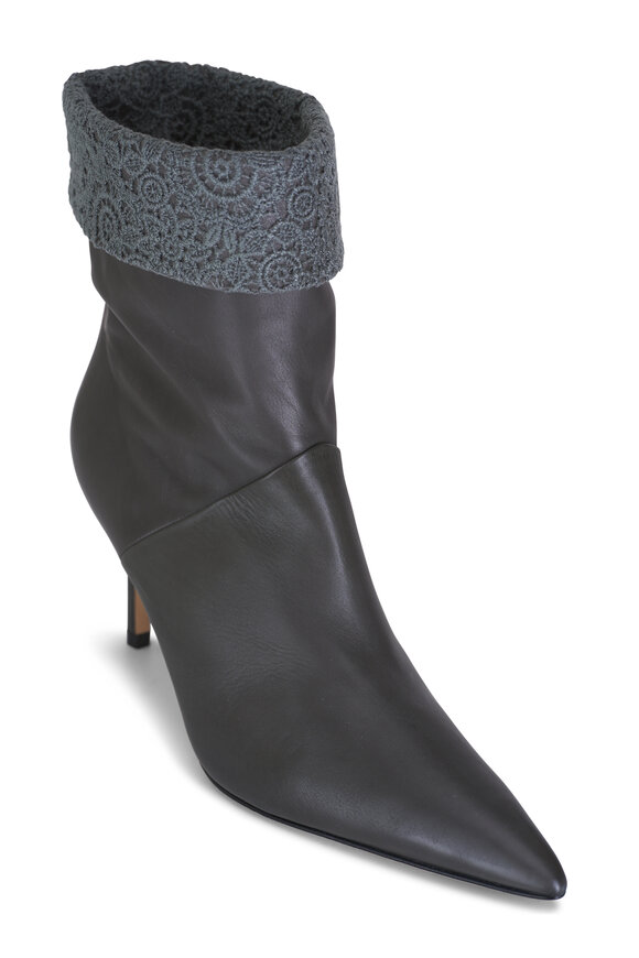 Arteana - Volterra Gray Leather Boot, 75mm