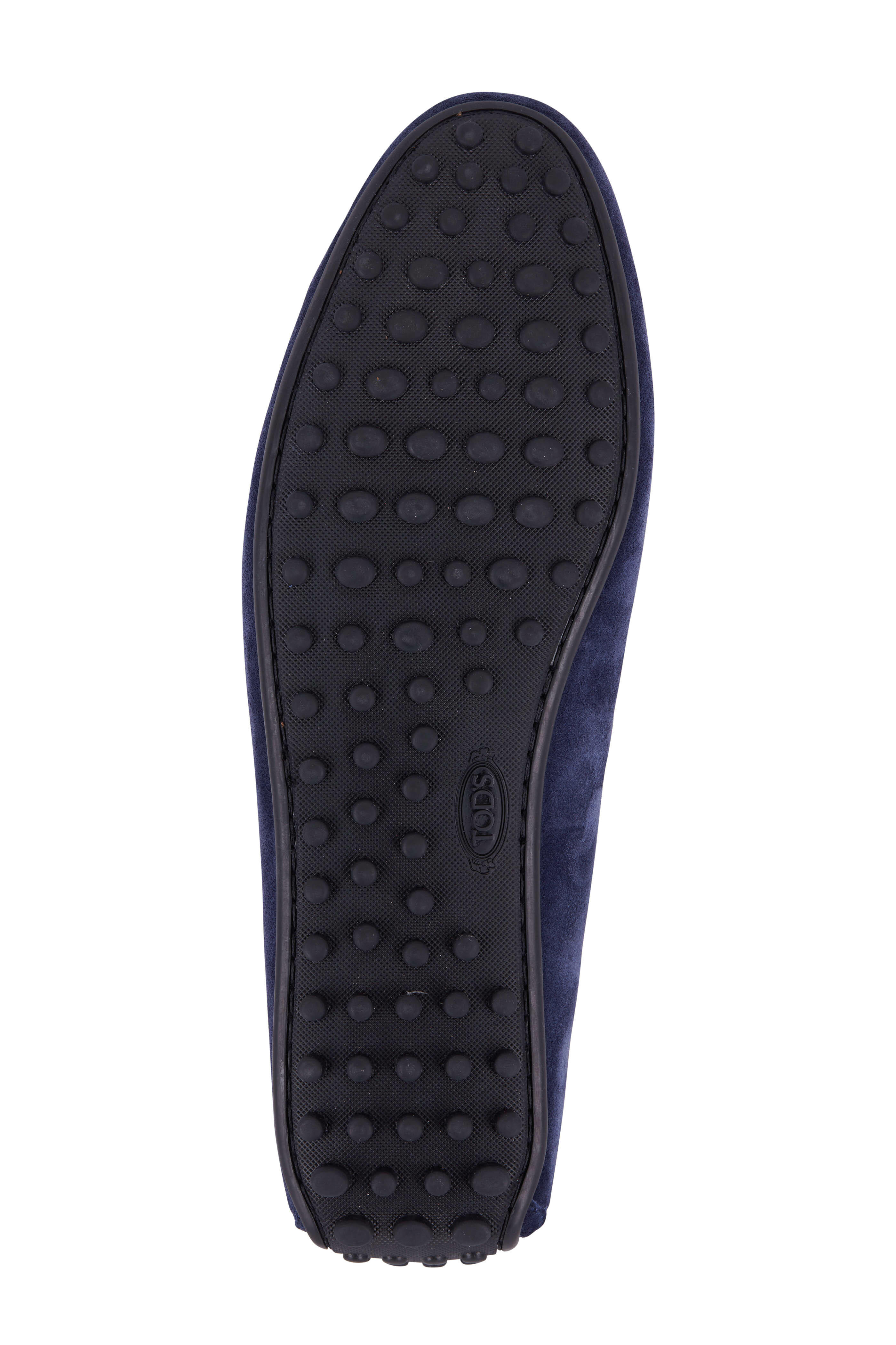Tod's - City Gommini Navy Suede Penny Loafer