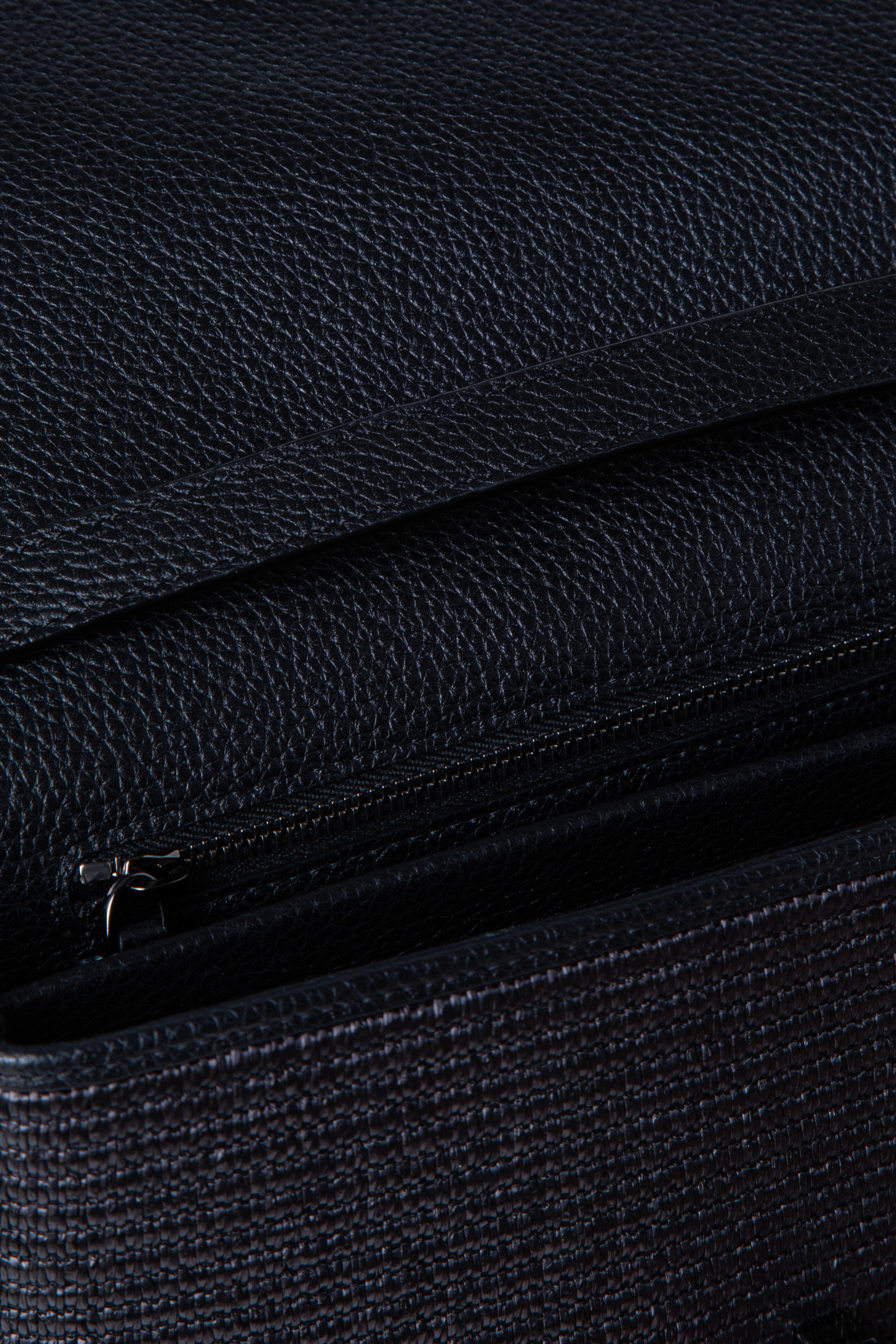 Akris - Small Anouk Black Woven Raffia Crossbody Bag