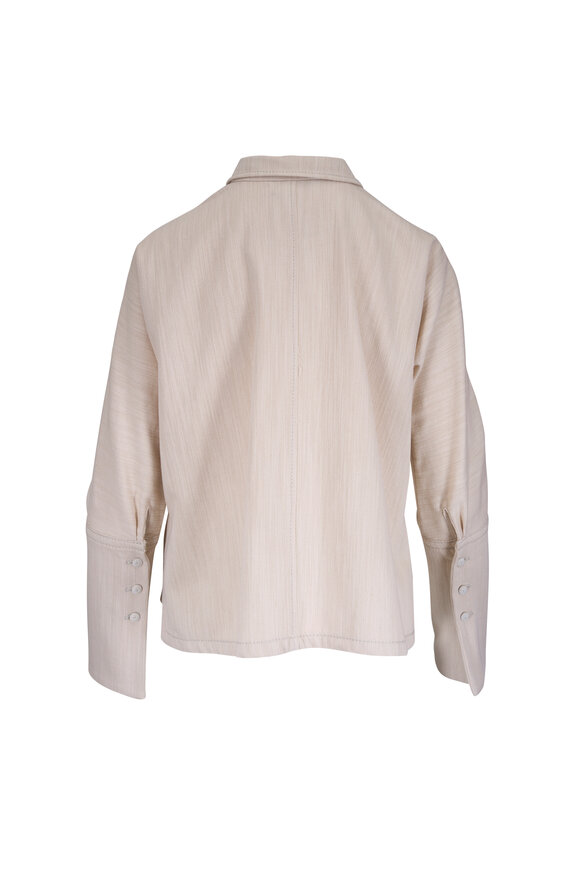 Odeeh Almond Serge Bleached Shirt - view 3