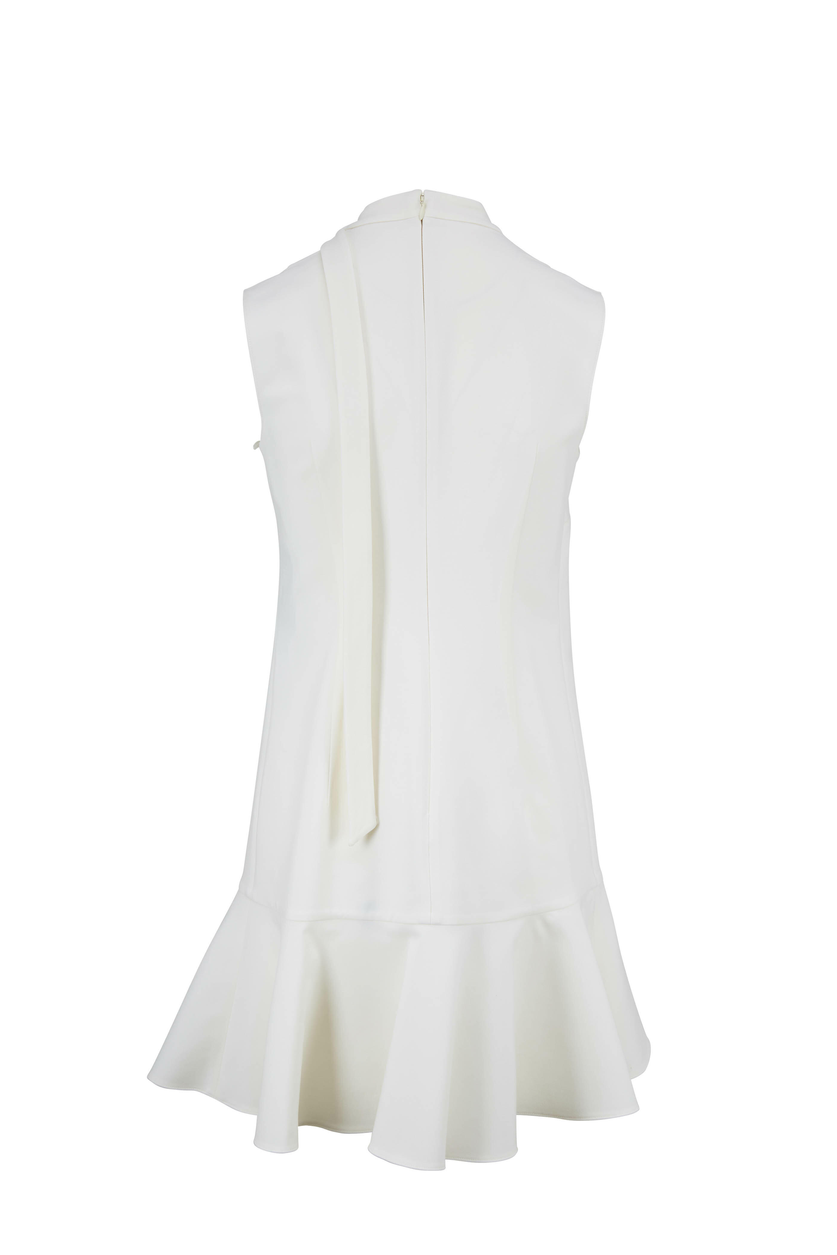 【関税＆送料込み】Valentino Garavani Ivory Crepe Couture M Crepe Couture Midi Dress for Woman in Ivory | Valentino US