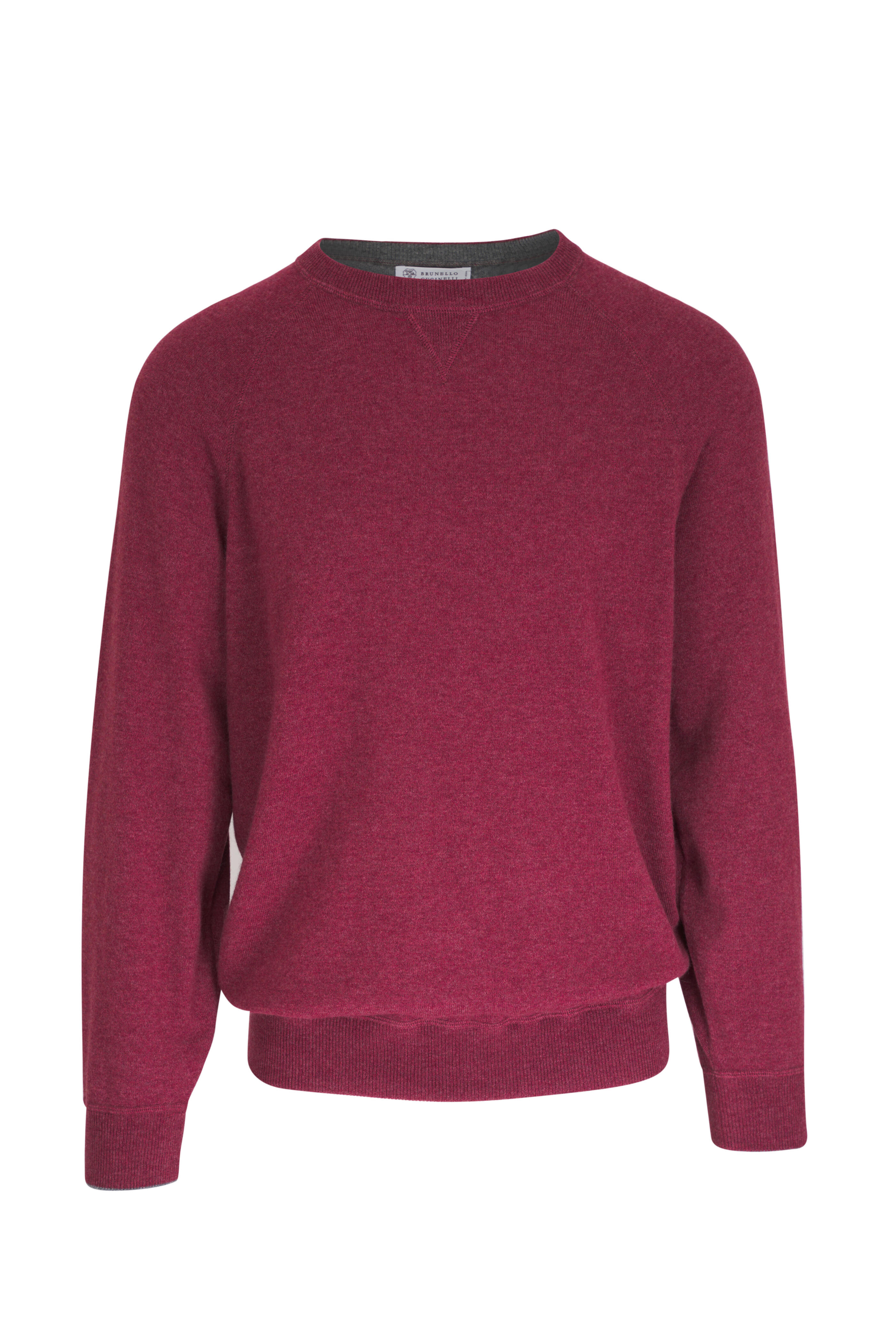 Brunello Cucinelli - Rust Cashmere Crewneck Sweater