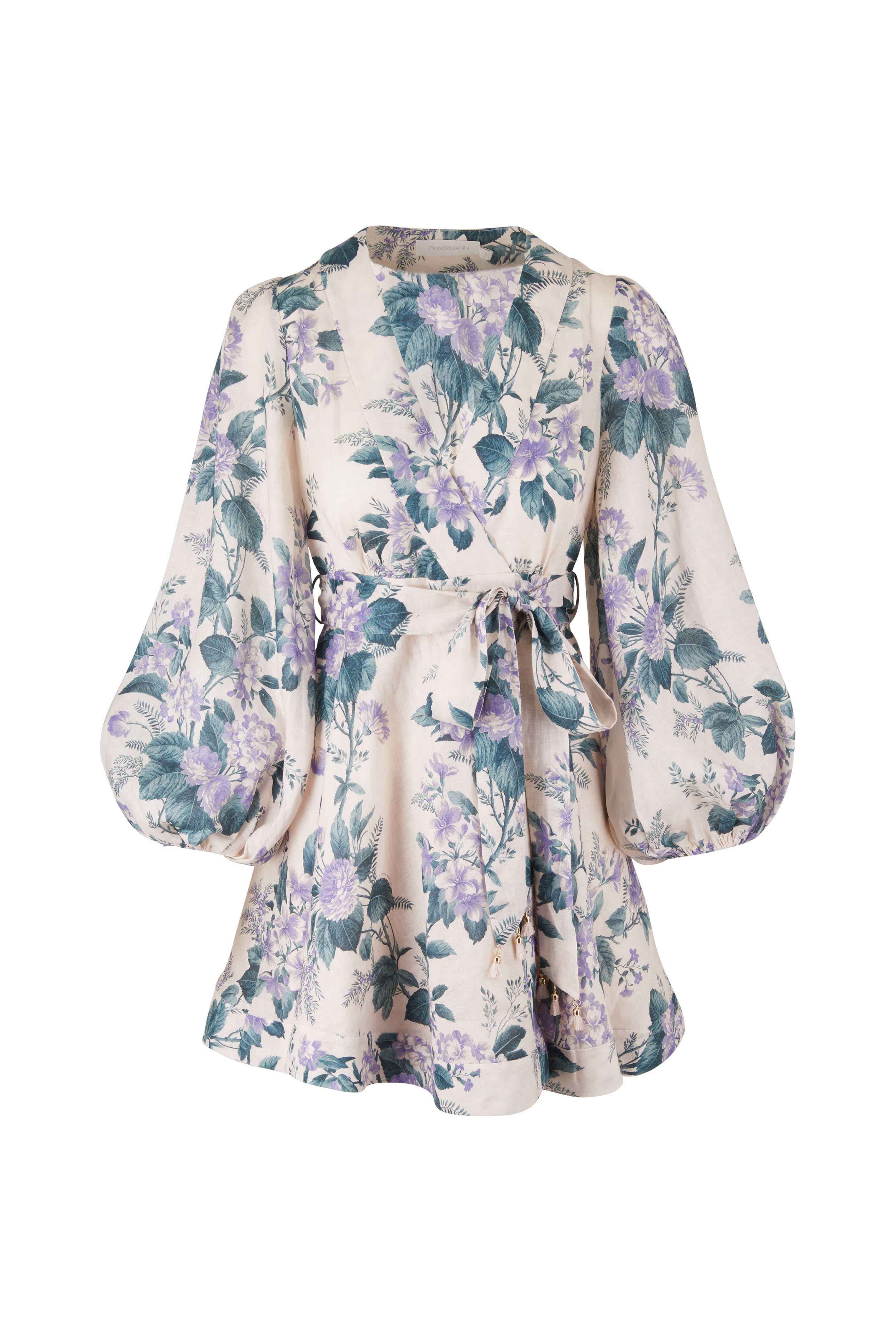 Zimmermann - Cassia Floral Billow Sleeve Dress | Mitchell Stores
