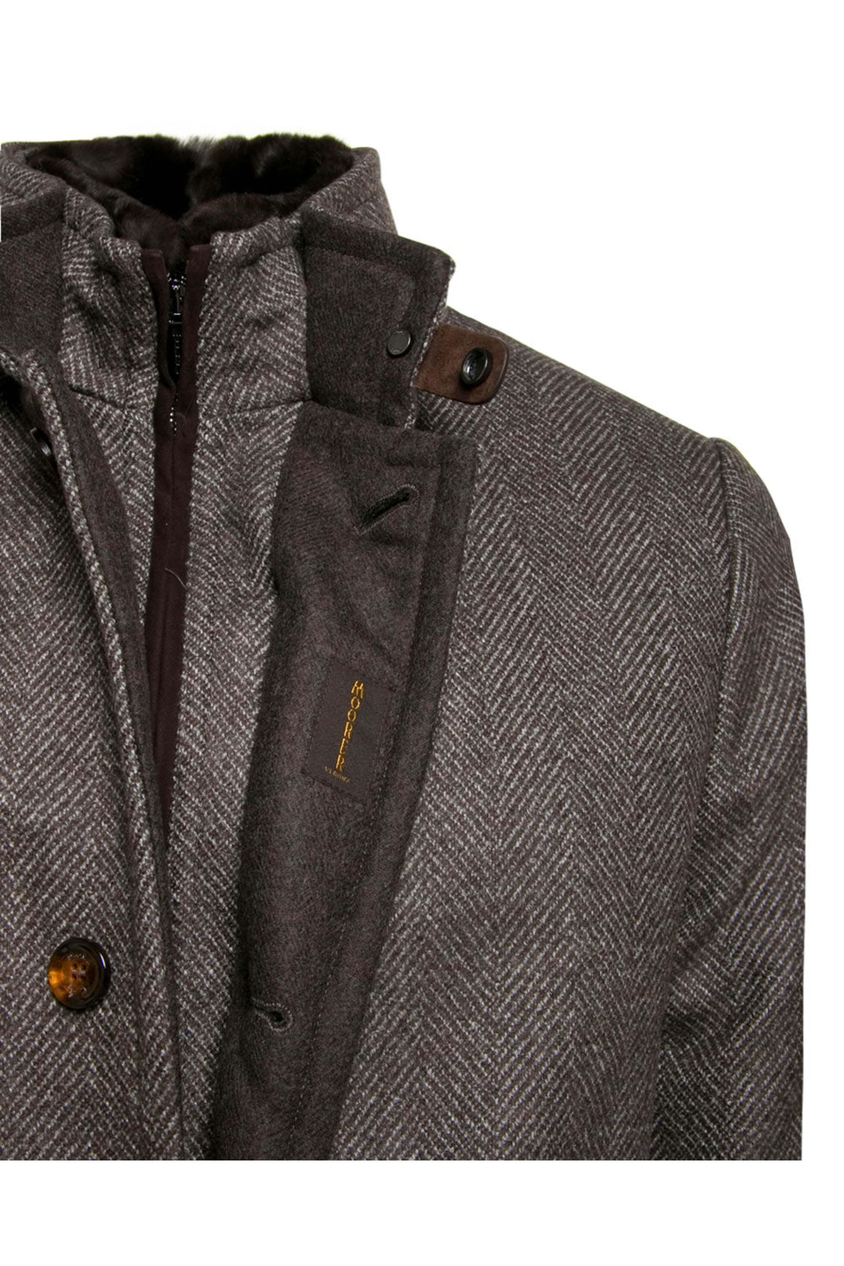 Moorer - Brown Fur Lined Bond Jacket