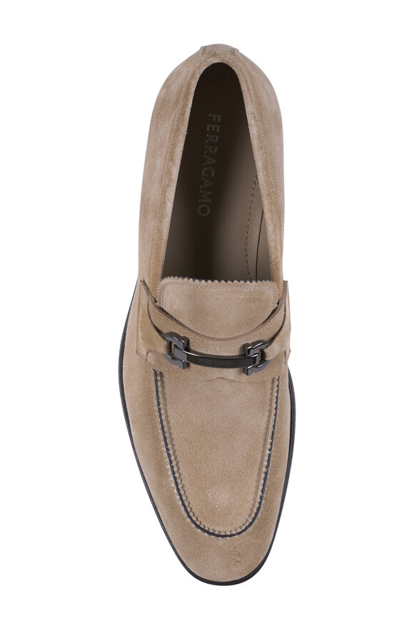 Ferragamo Bentley Sand Safari Suede Dress Shoe - view 3