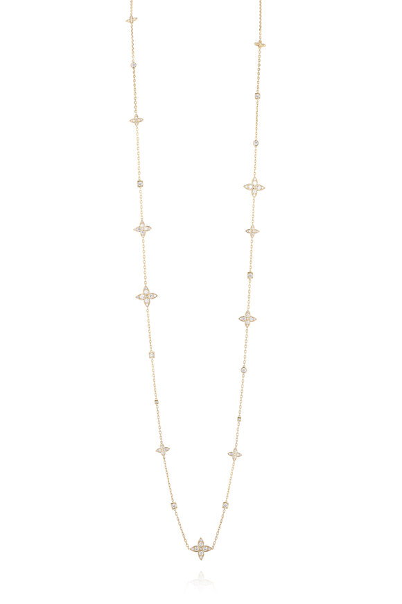 Mariani 18k Yellow Gold Diamond Lucilla Classic Necklace