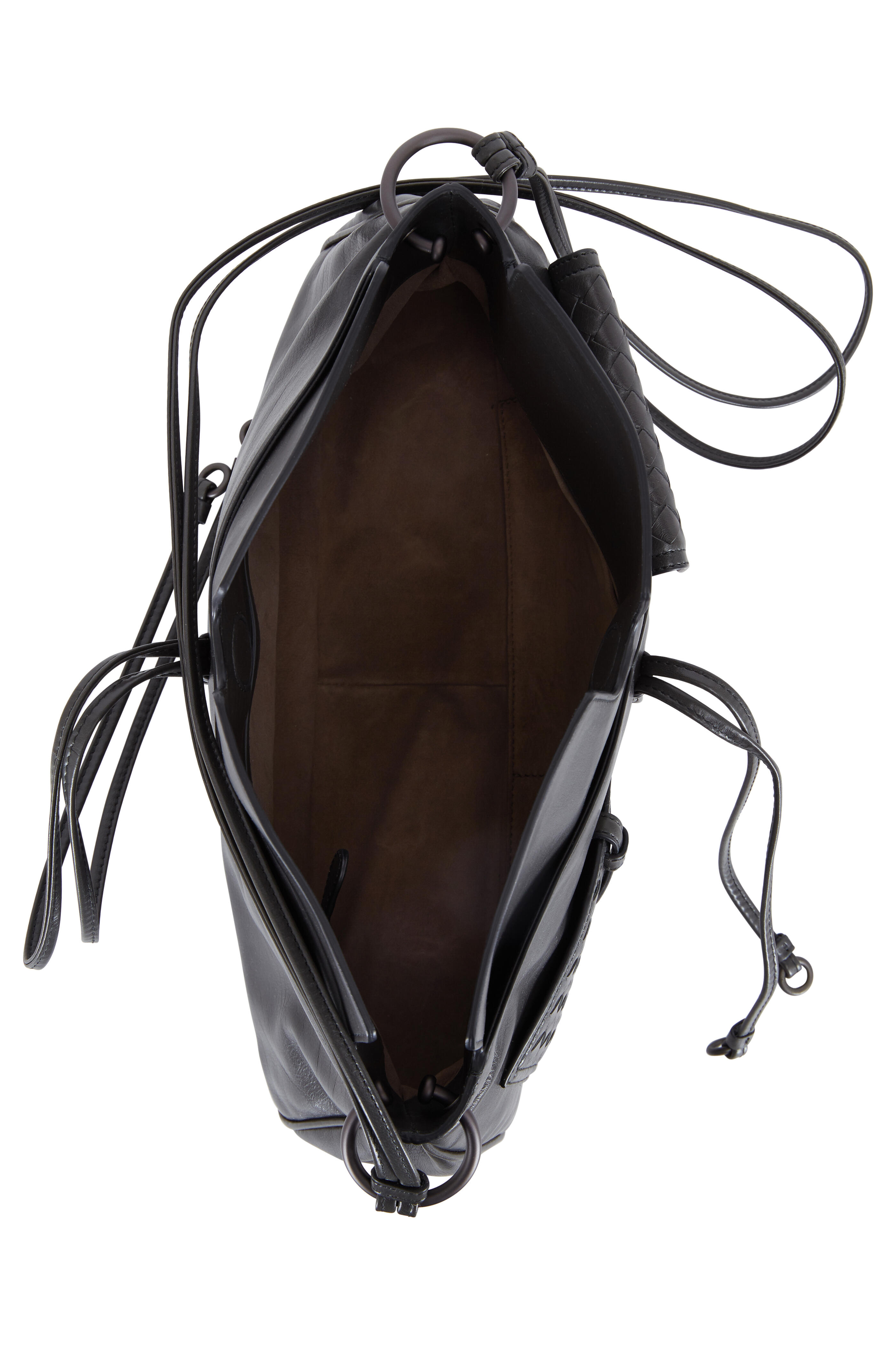 Bottega Veneta - 1971 Gray Leather Tie Front Shoulder Bag