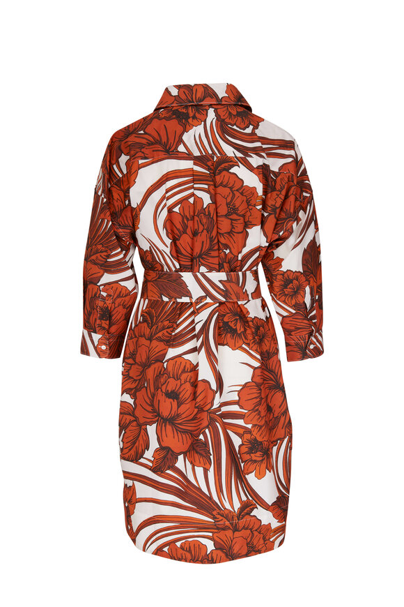 Sara Roka - Ekatery Floral Print Belted Dress 