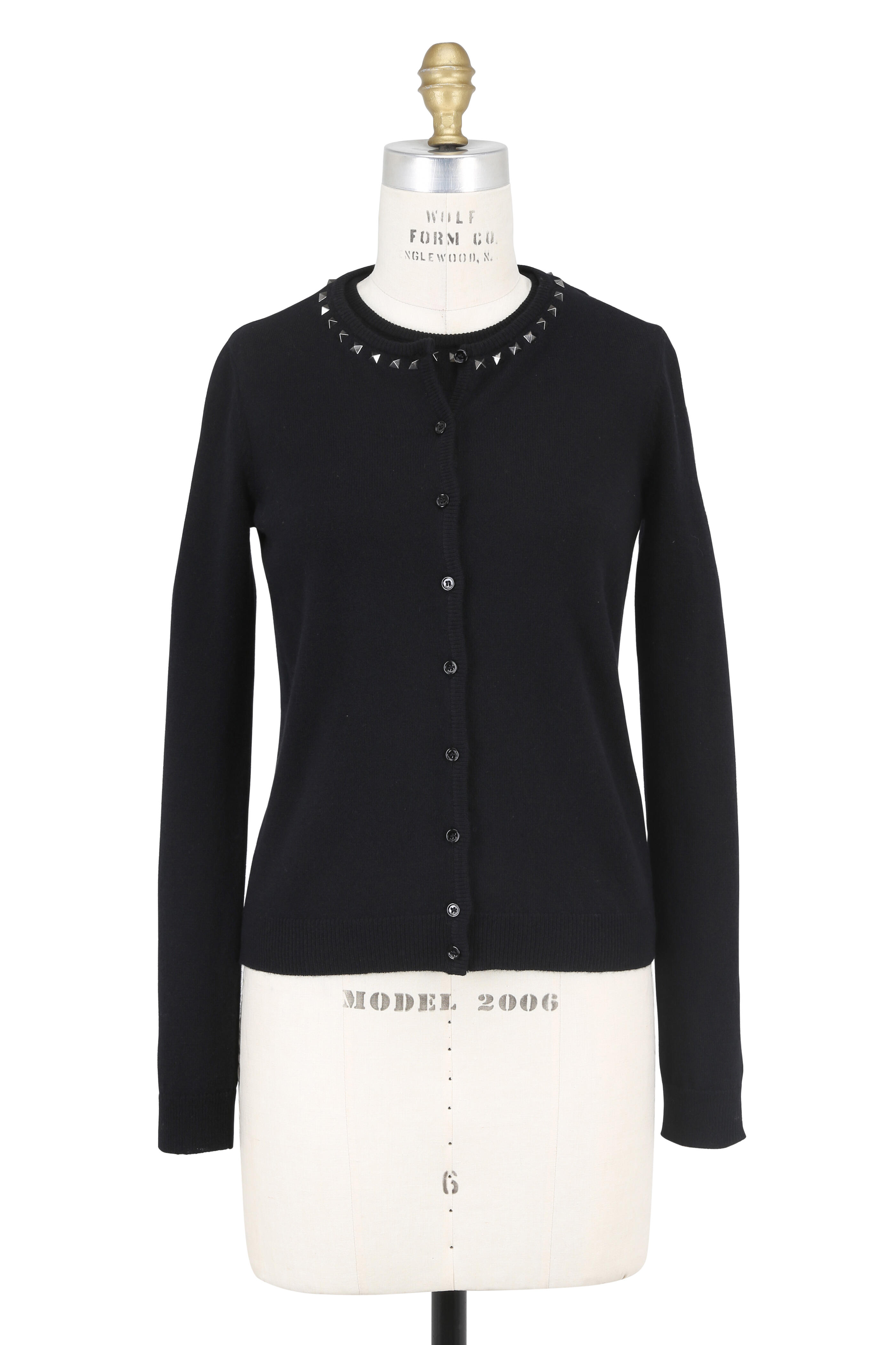 Valentino - Rockstud Black Cashmere Twin Set