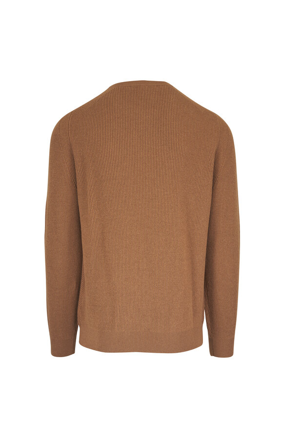 Maurizio Baldassari Honey Chevron Crewneck Sweater - view 2