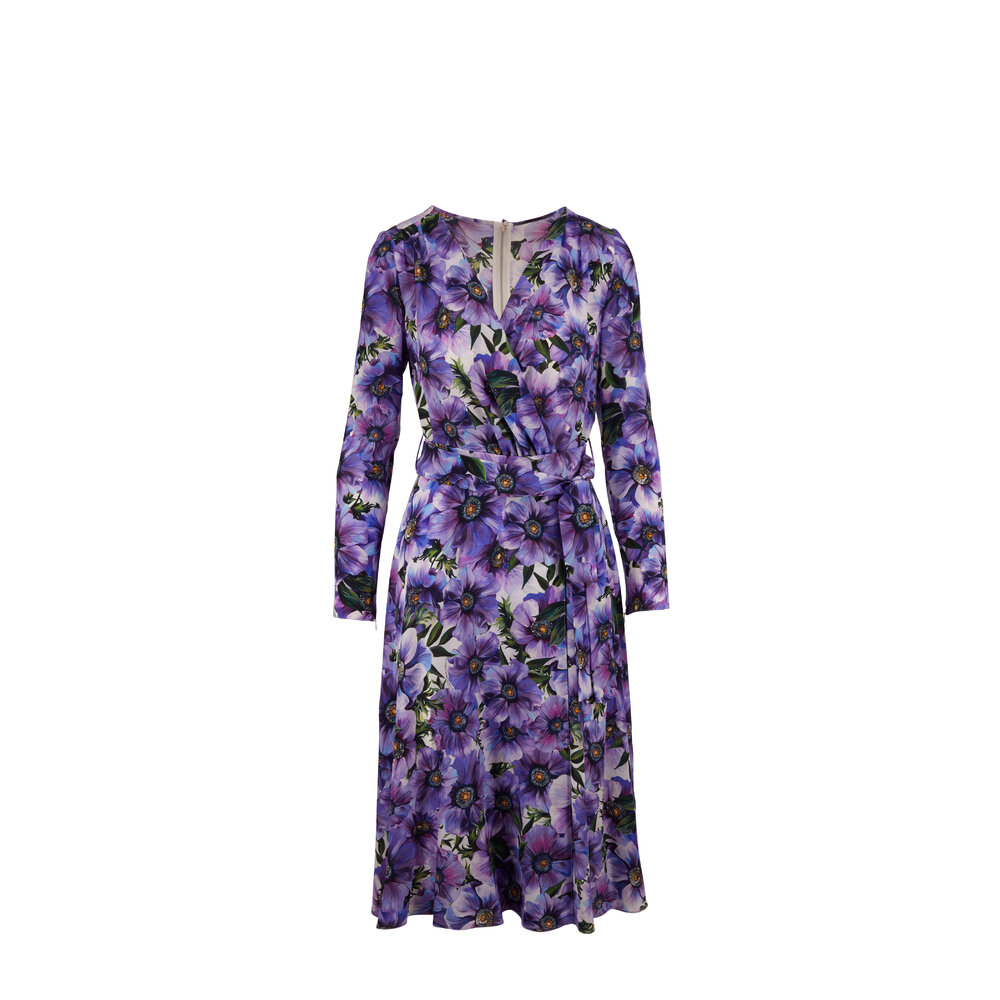 人気色！！★Dolce＆Gabbana★70cm×70cm ストール ANEMONE Dolce & Gabbana - Red Anemone Floral Off-The-Shoulder