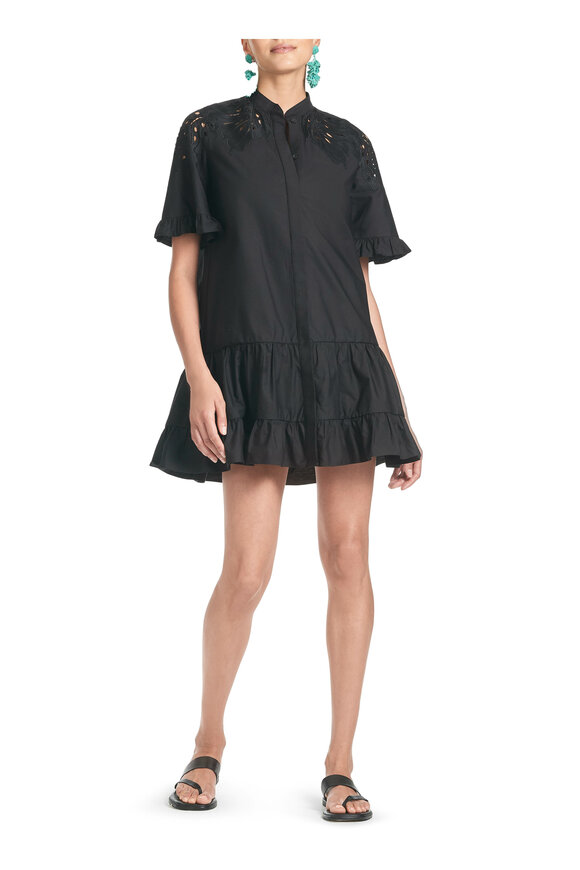 Sachin + Babi - Palma Black Cotton Mini Dress 