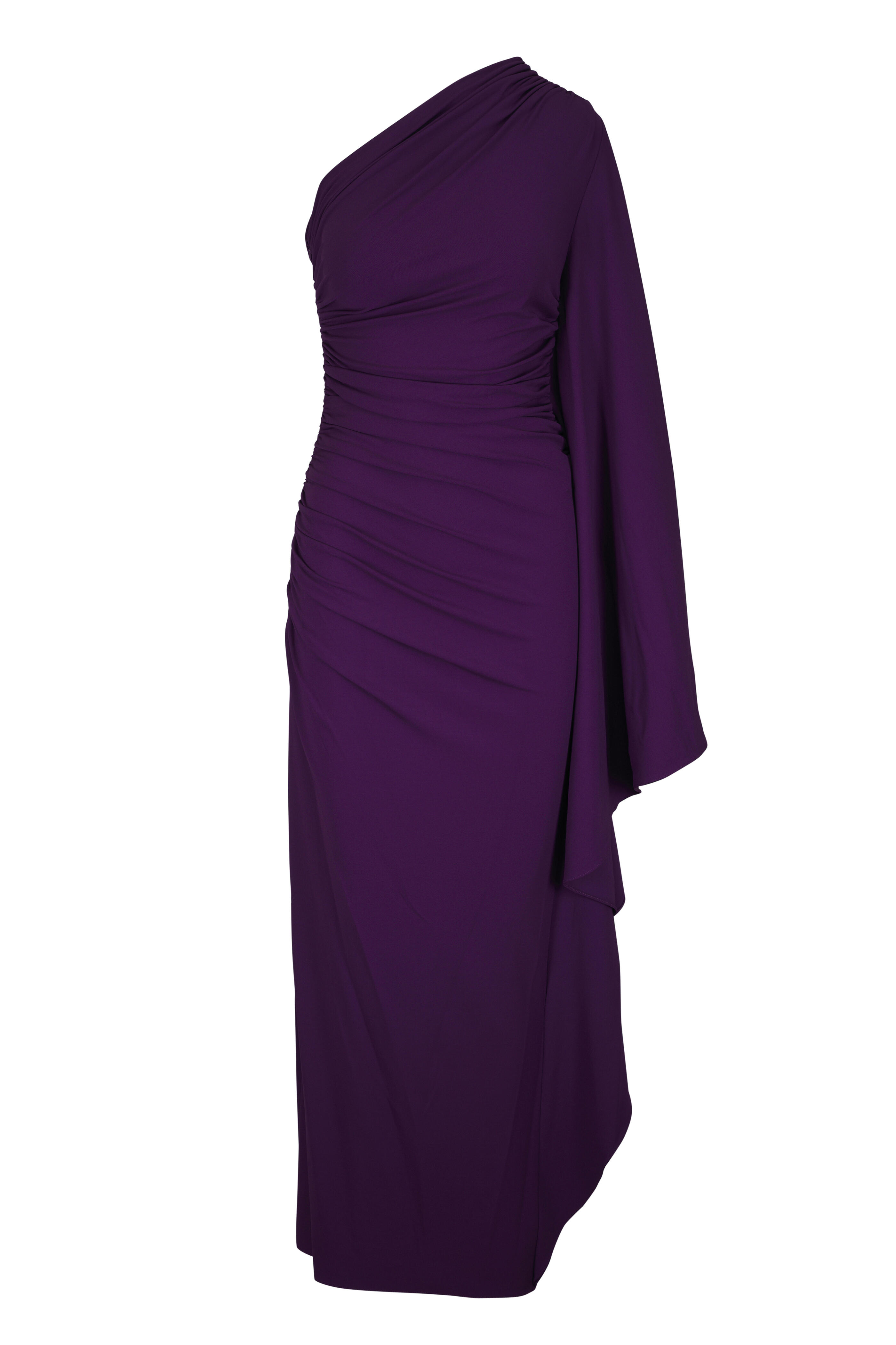 Michael Kors Collection - Amethyst Draped One Shoulder Gown - view 1