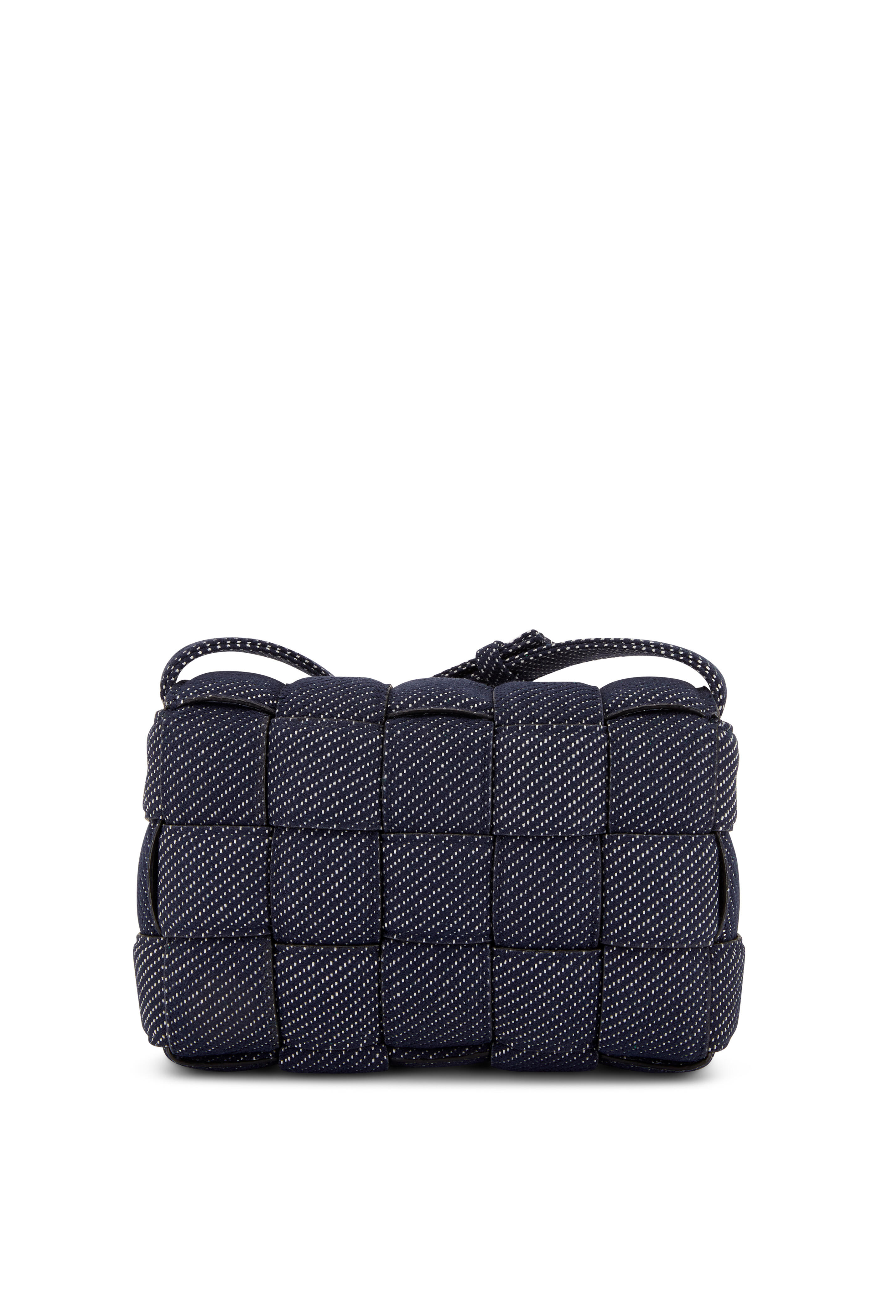 Bottega Veneta - Cassette Indigo Woven Denim Shoulder Bag