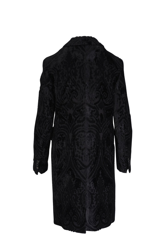 Etro - Black Velvet Jacquard Topper 