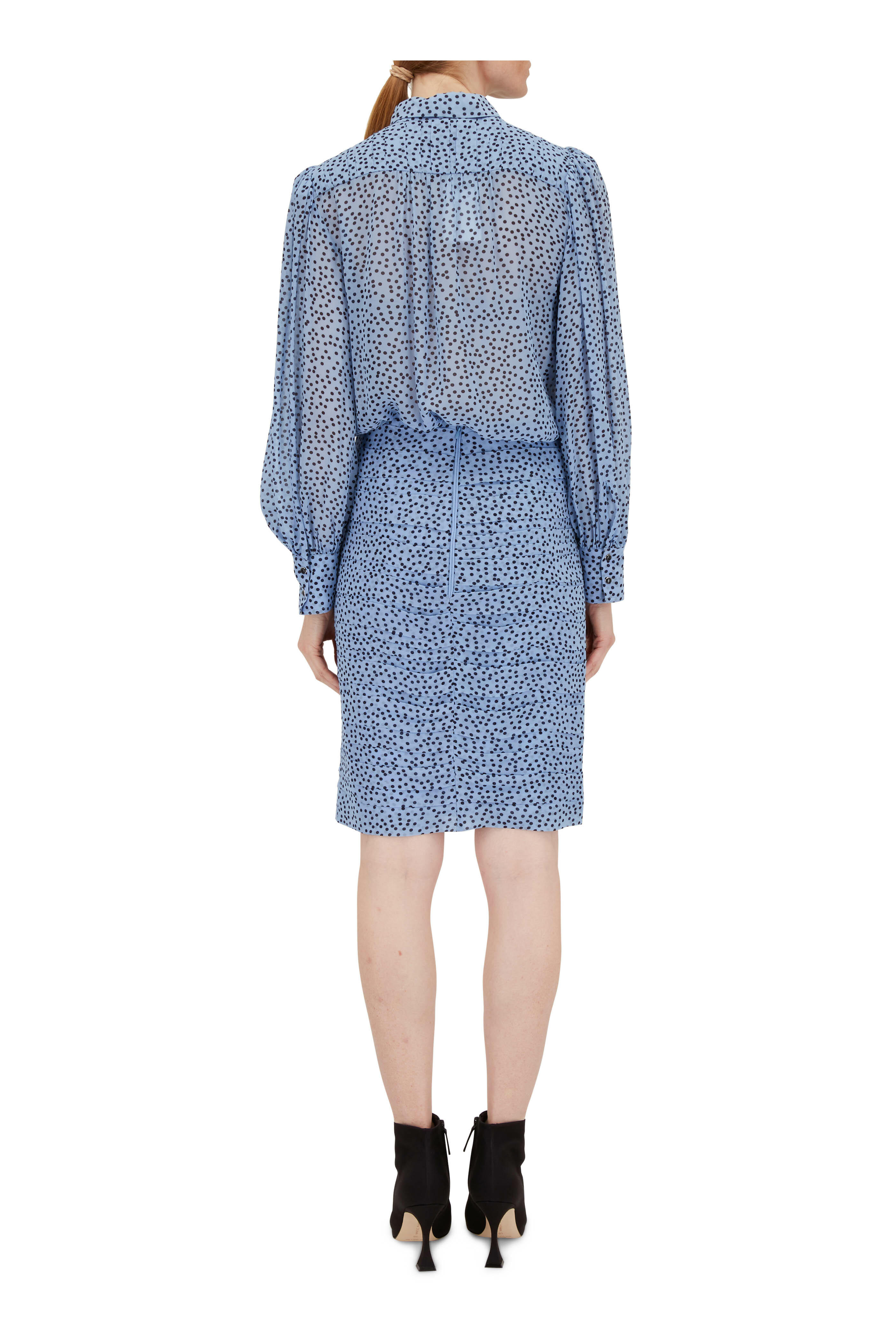 Dorothee Schumacher - Transparent City Lights Light Blue Mini Skirt