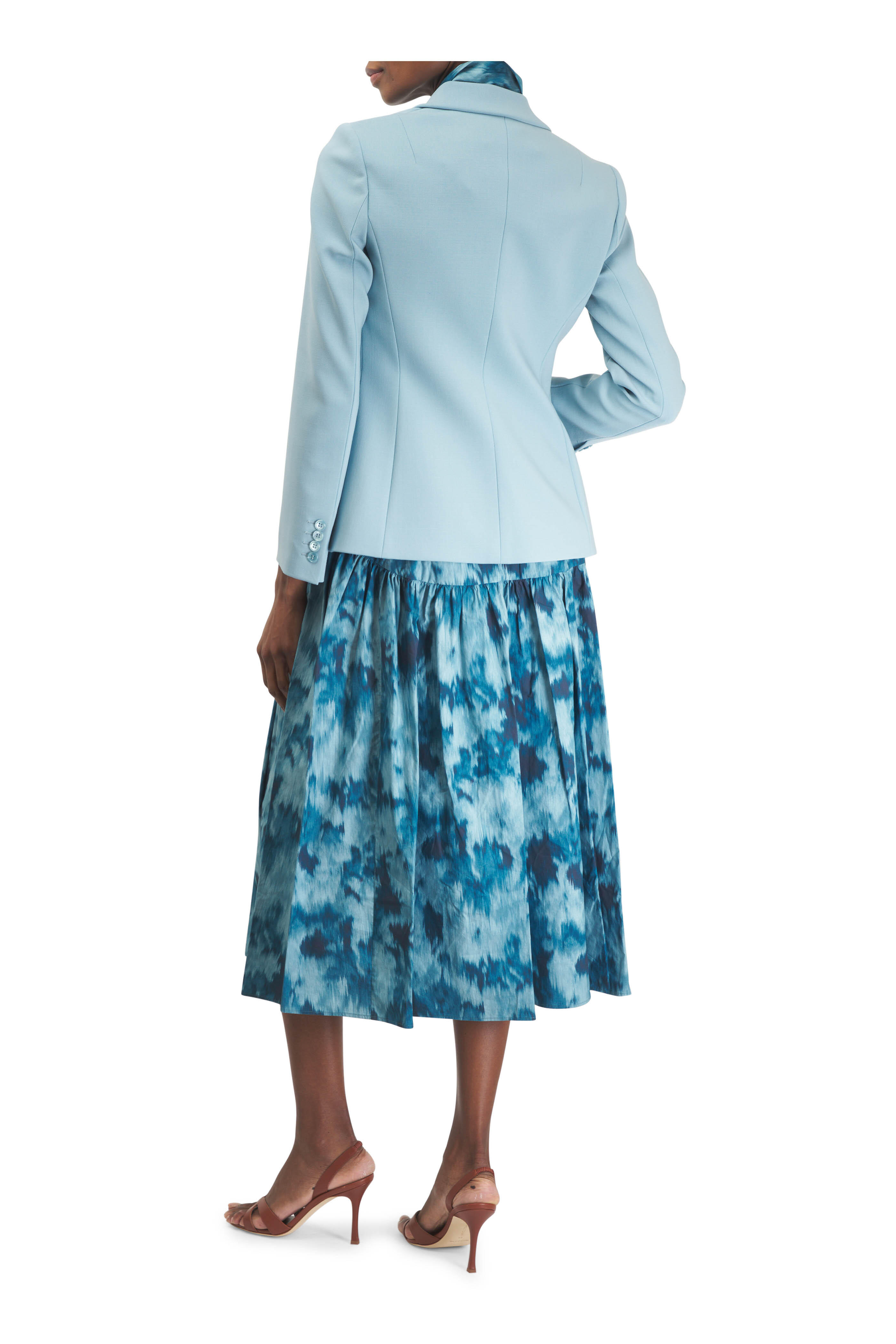 Michael Kors Collection - Seaglass Multi Drop Waist Shirt Dress