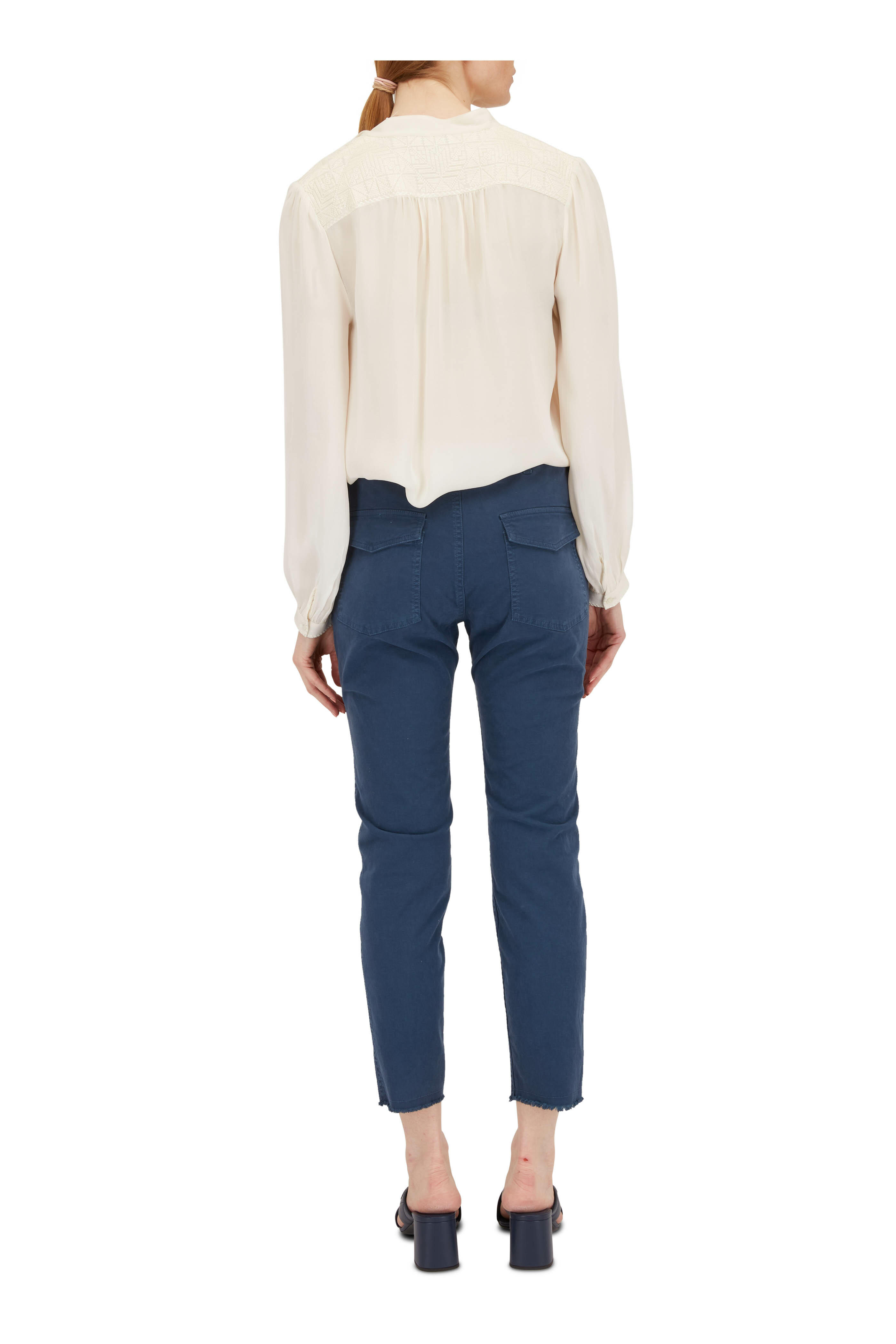 Nili Lotan Jenna Pant in Cadet Blue