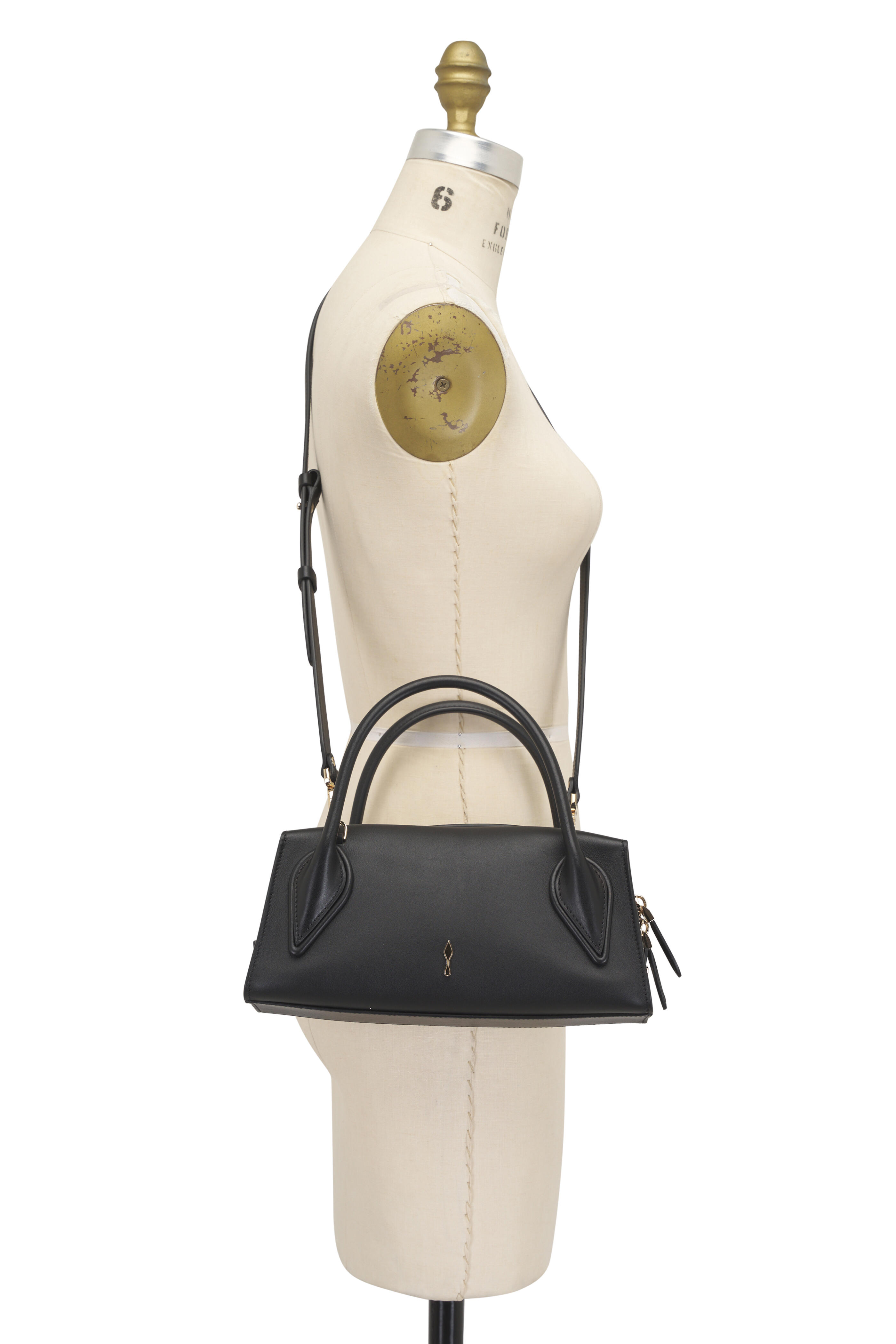 Christian Louboutin - Mini Venus Black Leather Crossbody Bag