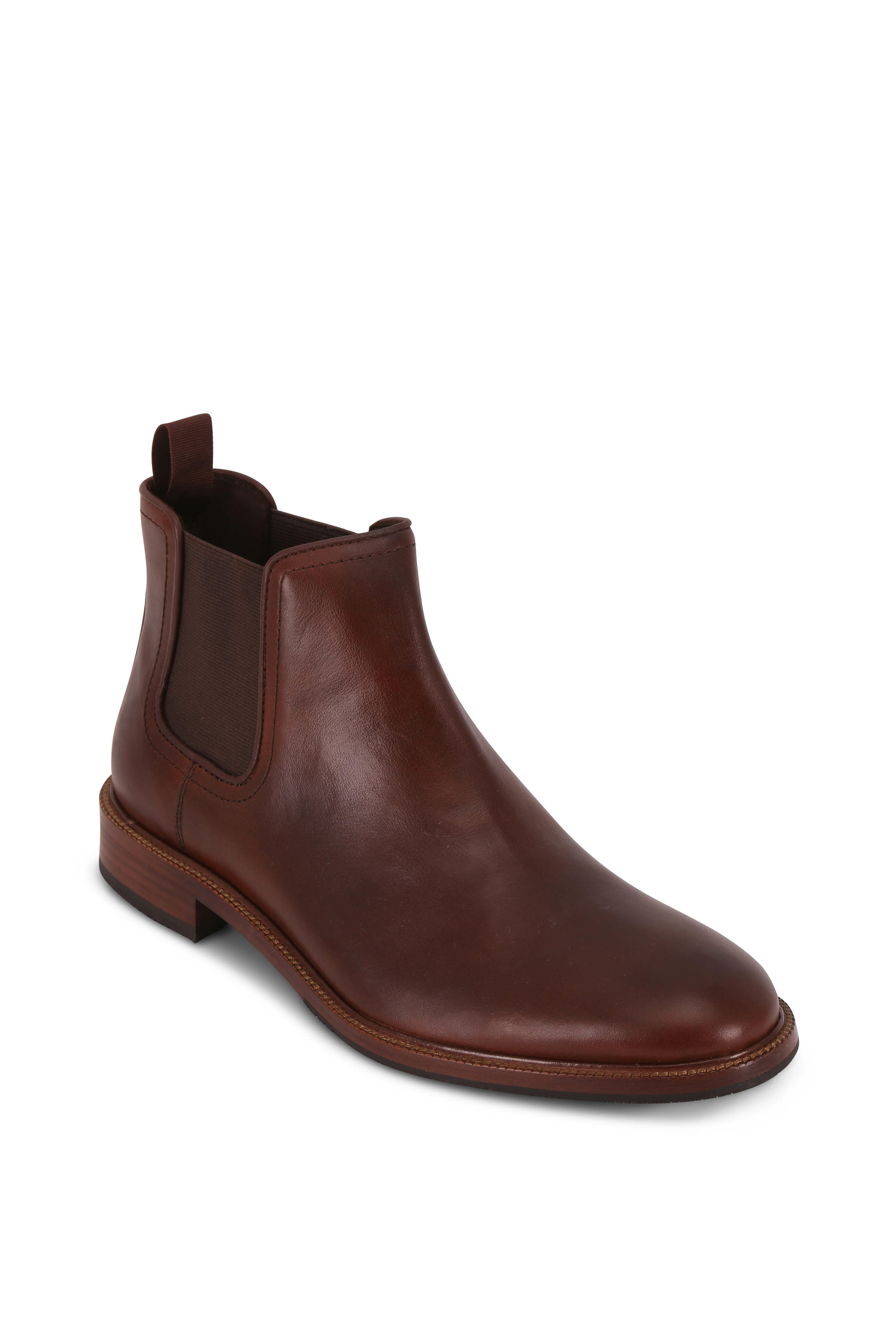 Trask Leo Brandy Leather Boot Mitchell Stores