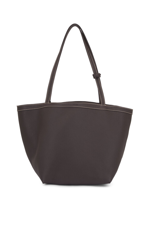 The Row - Park Tote Three Elephant Gray Leather Tote