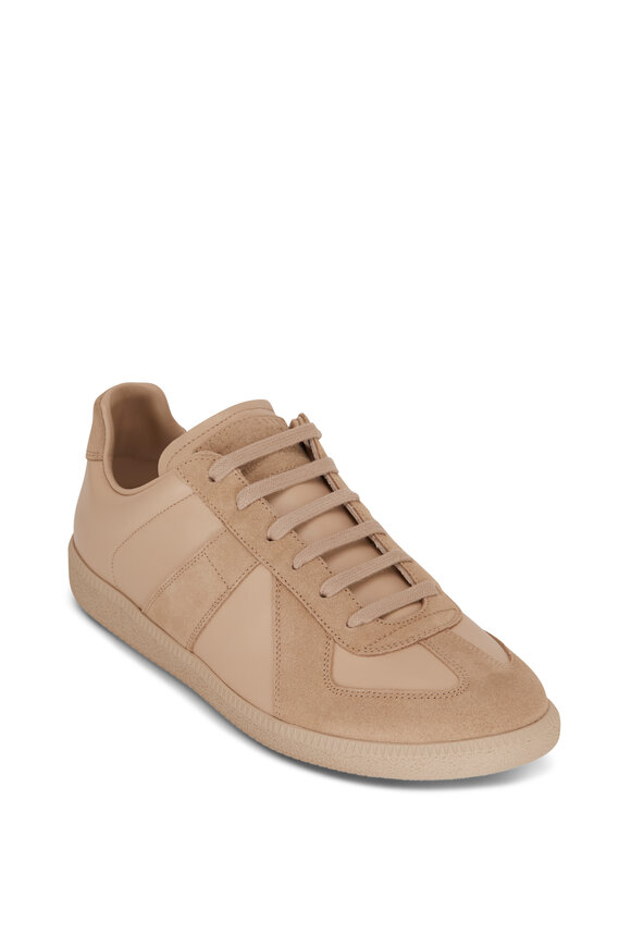 Maison Margiela - Replica Sand Suede & Leather Low Top Sneaker