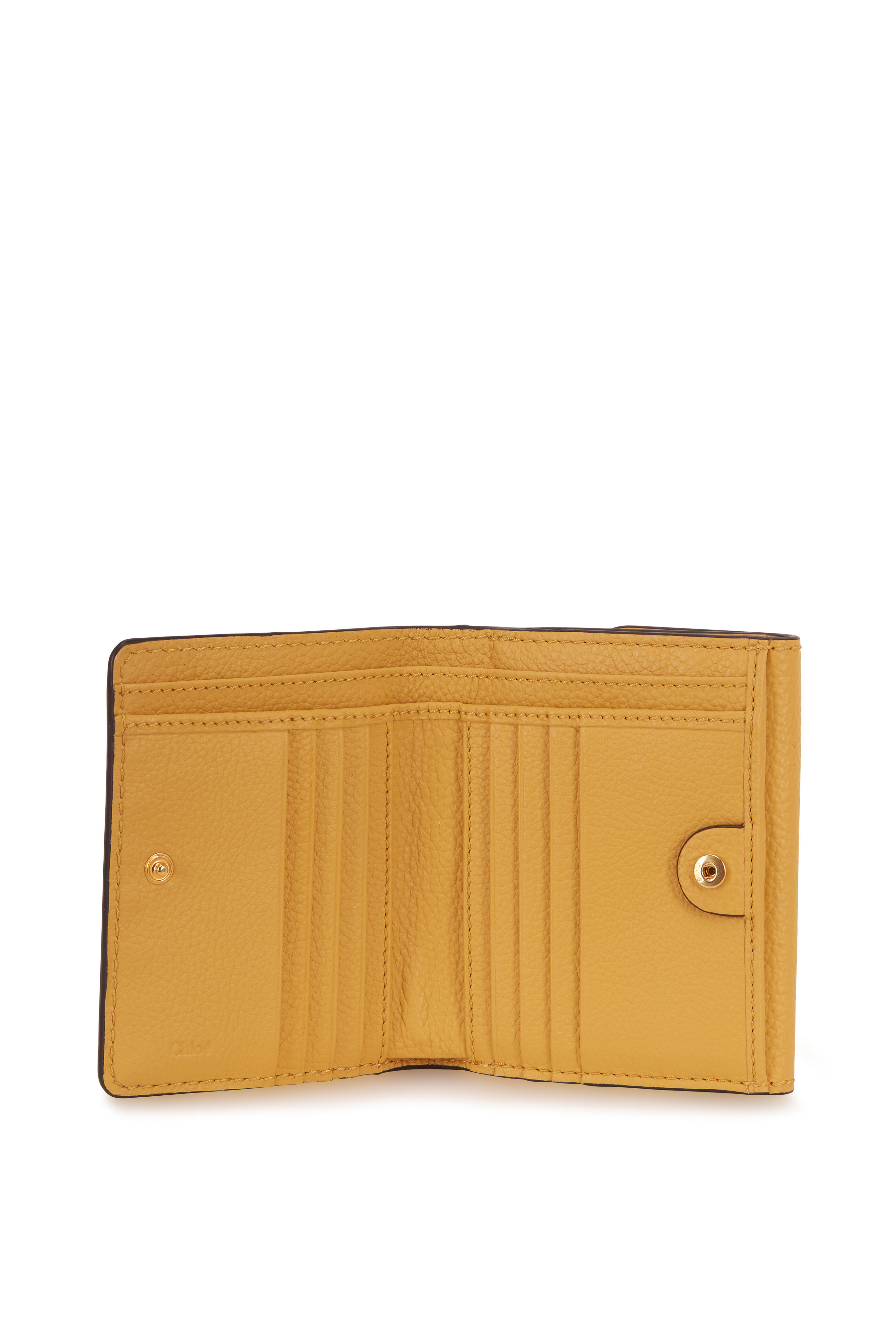 Chloé - Marcie Honey Gold Leather Small Wallet | Mitchell Stores