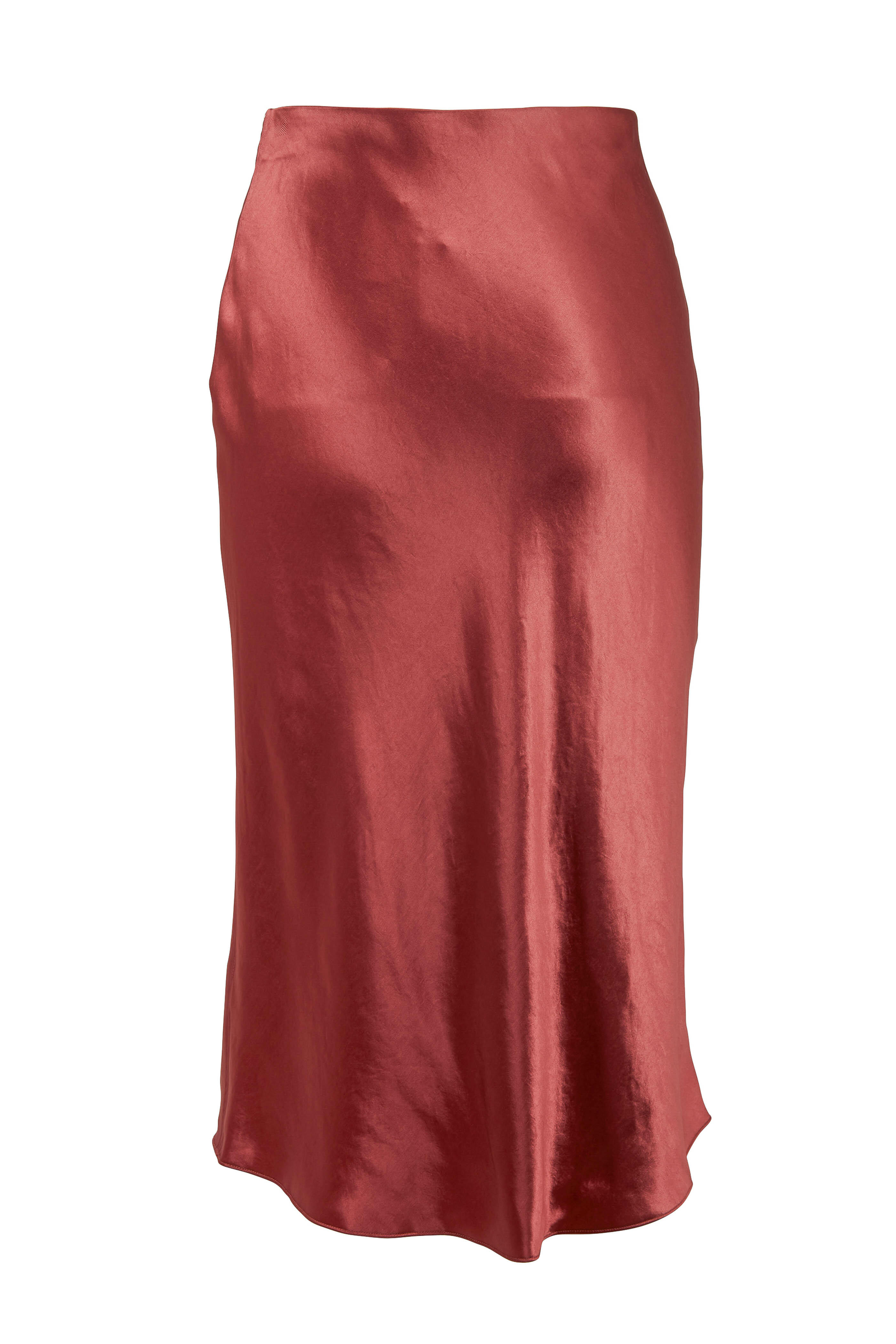 Mischa Fluted Half Slip - Silk Midi Slip Skirt