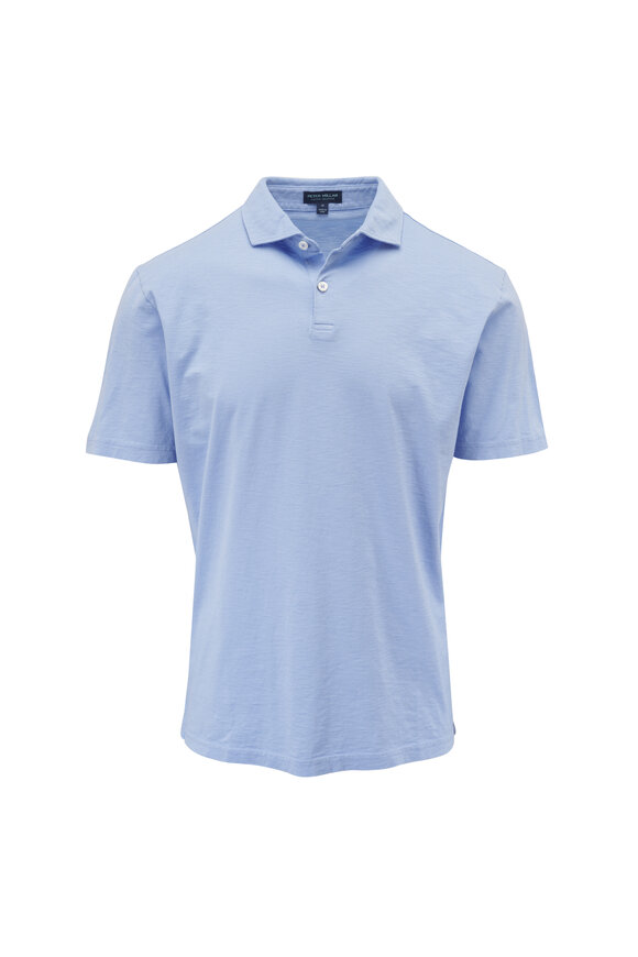 Peter Millar Journey Blue Cotton Polo