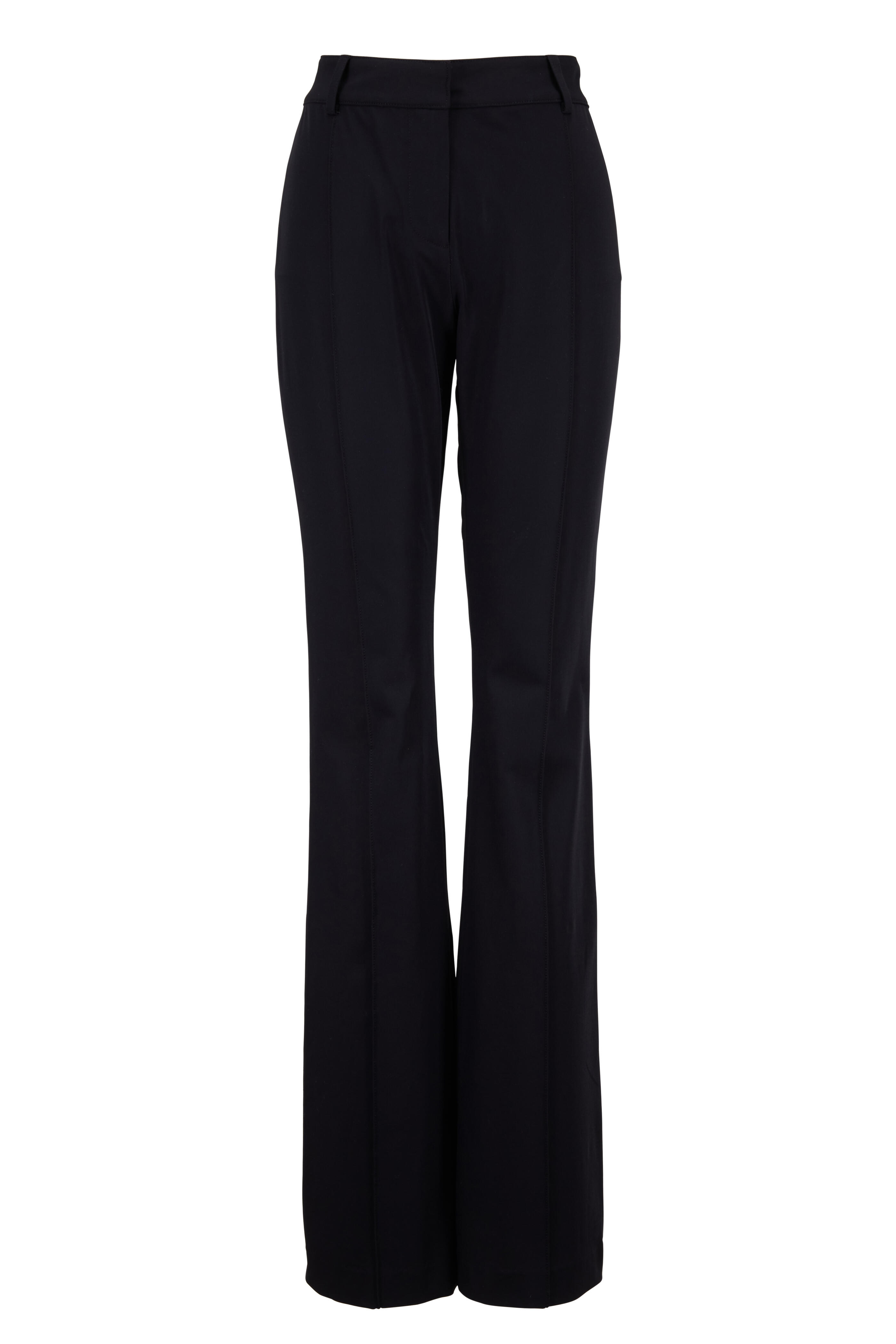 Veronica Beard - Hibiscus Black High-Rise Flare Pant