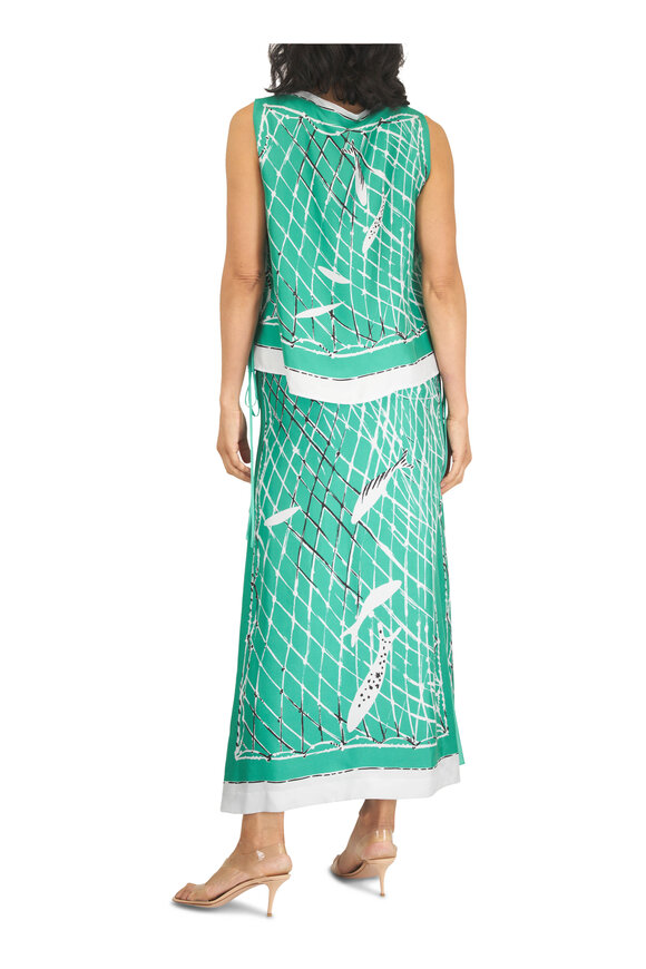 Altuzarra Siggi Turf Fishnet Silk Top - view 4