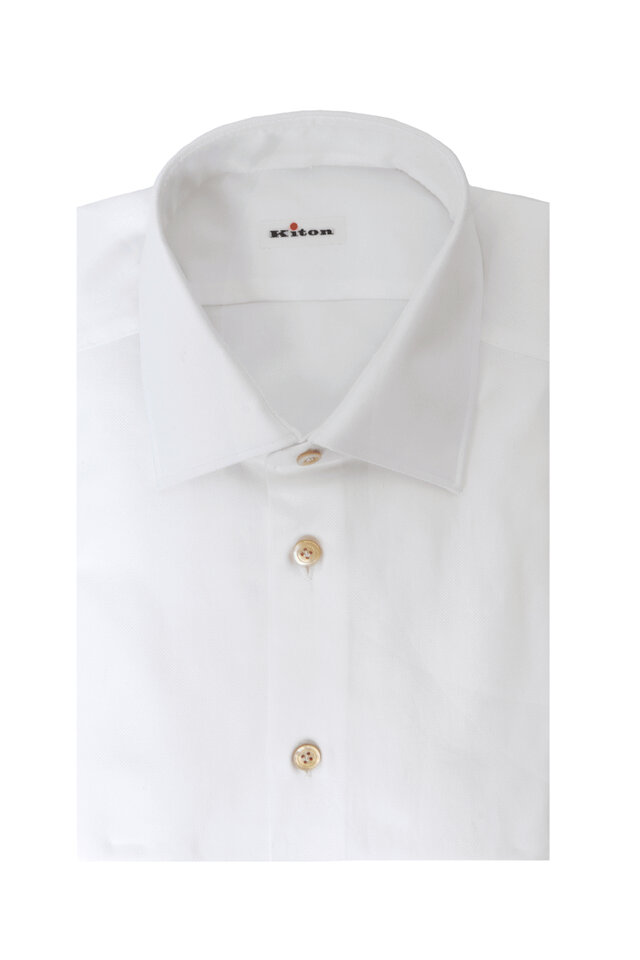 Tシャツ・カットソー Kiton FW25 Kiton Milano T-shirt (UMC023K06R491201S WHITE) Kiton Milano T-Shirt - White - Men | UMC023K06R491201SWHITE