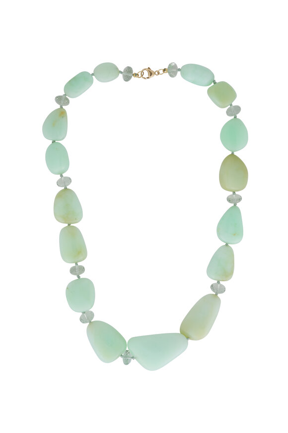 Kimberly McDonald 18k Yellow Gold Opal & Amethyst Beaded Necklace