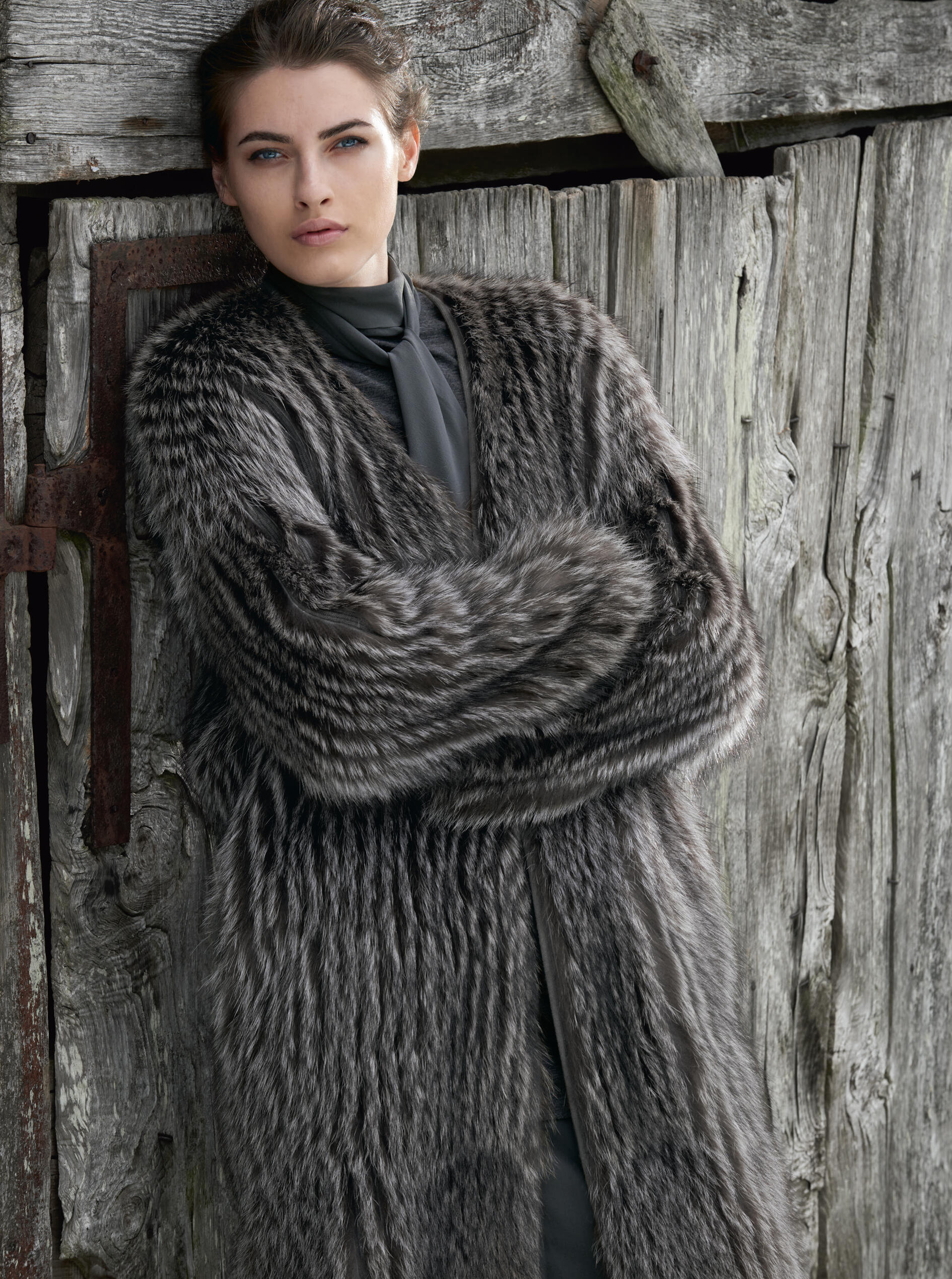 Brunello Cucinelli - Natural Fox Knitted Cashmere Long Coat
