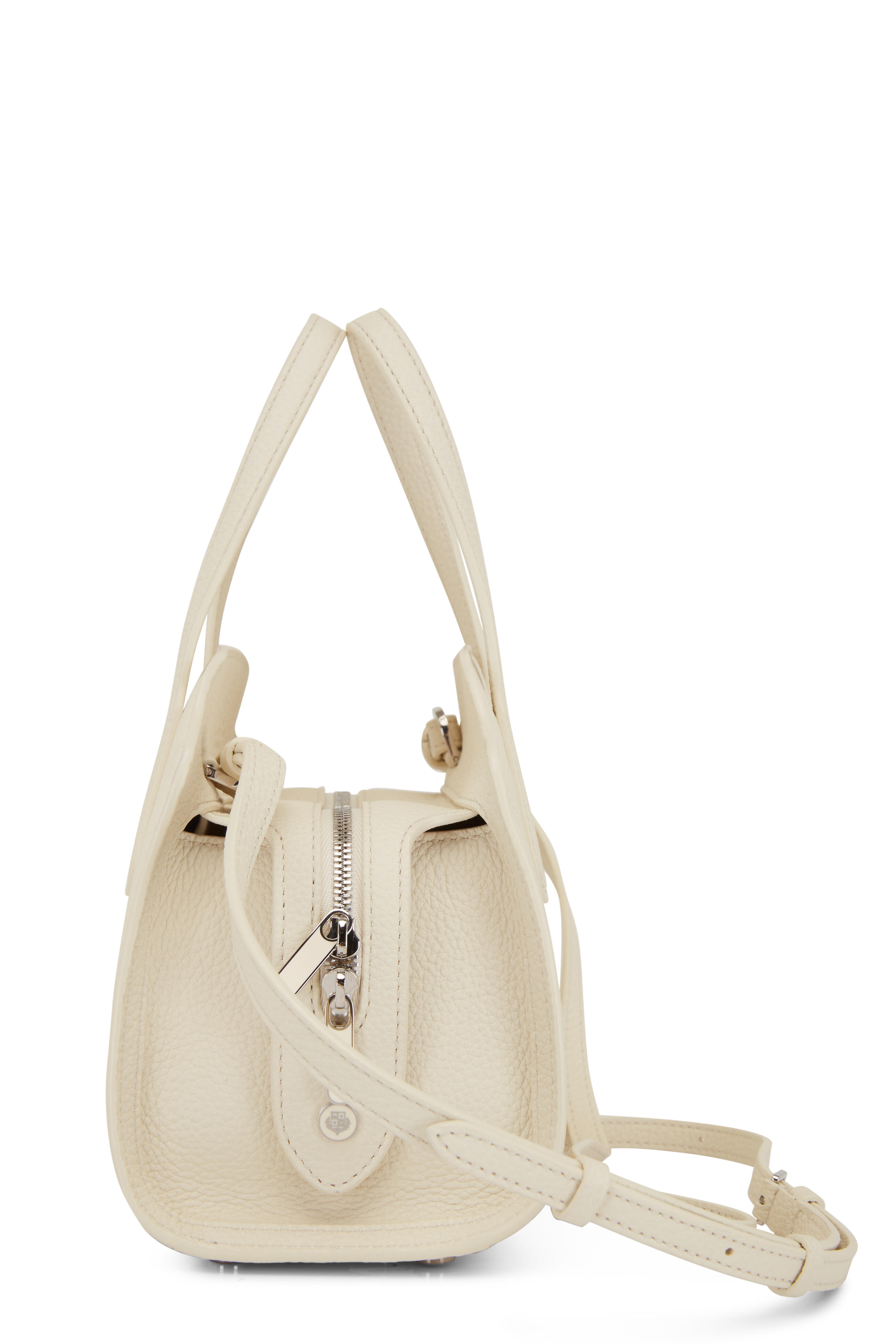 Loro Piana - Sesia White Grain Leather Micro Bag