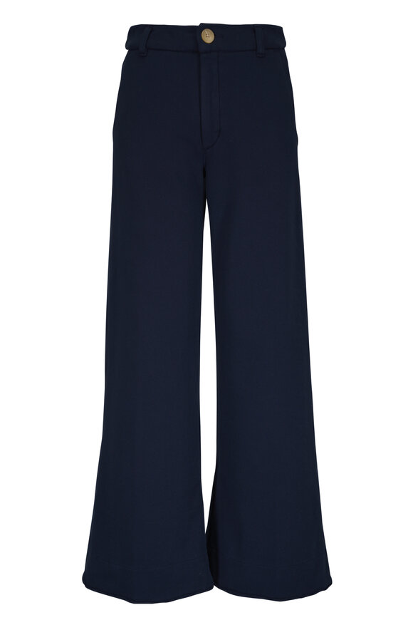 Frank & Eileen Riley Navy Wide Leg Crop Pant - view 1