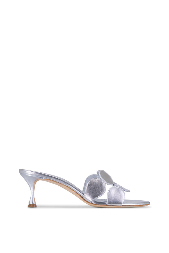 Manolo Blahnik - Haribalmu Silver Sandal, 50mm