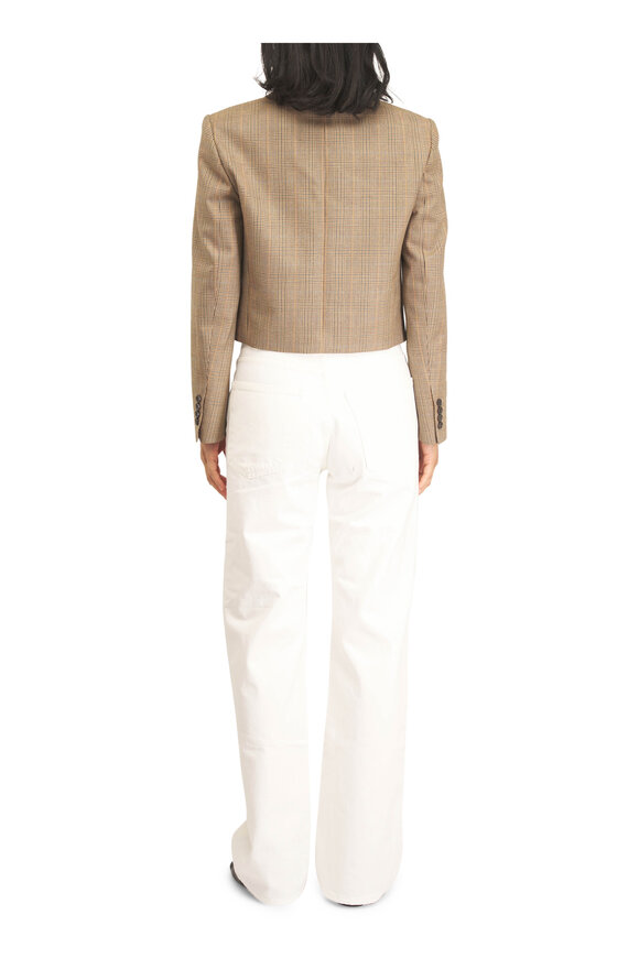 Nili Lotan Swan Glen Tan Check Wool Jacket - view 4
