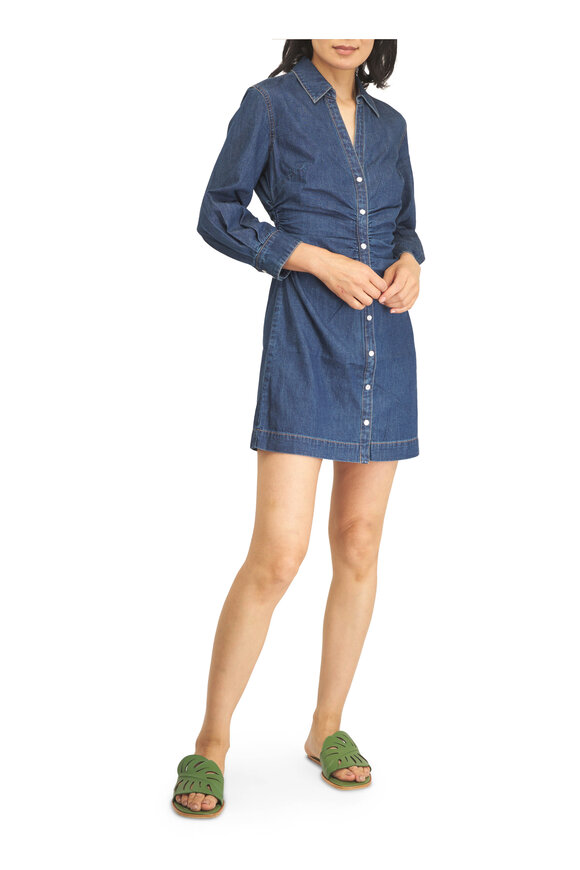 Veronica Beard Maura Midnight Denim Mini Dress - view 2