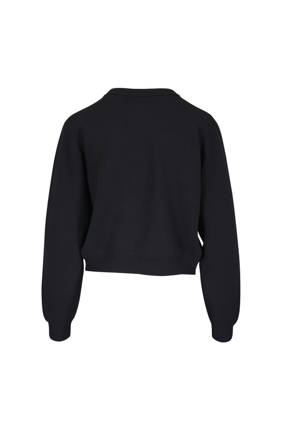 Khaite Cooper Black Fine Cashmere & Wool Cardigan - view 2