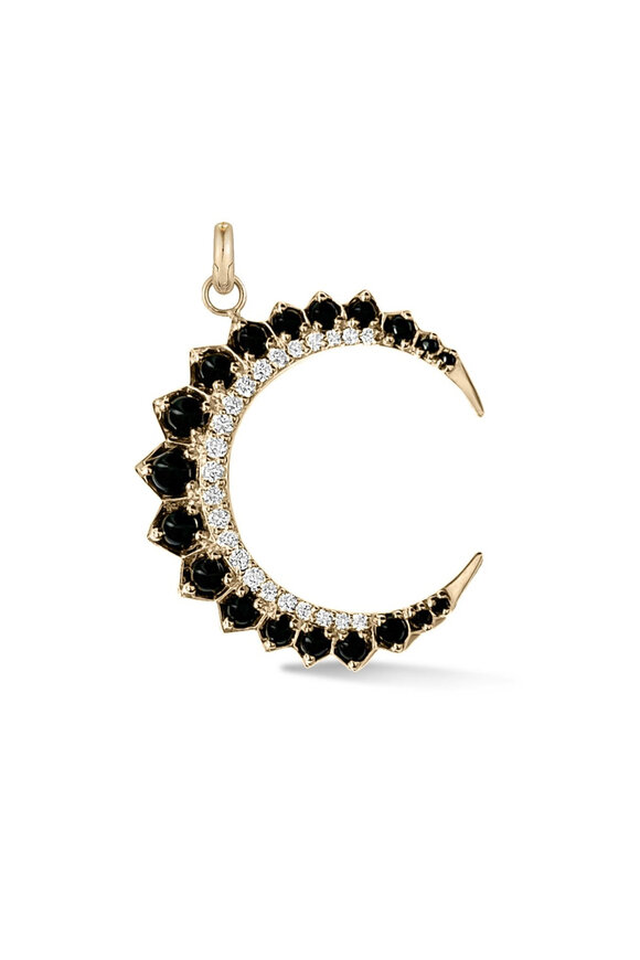 Storrow Yellow Gold Black Onyx Diamond Estelle Charm