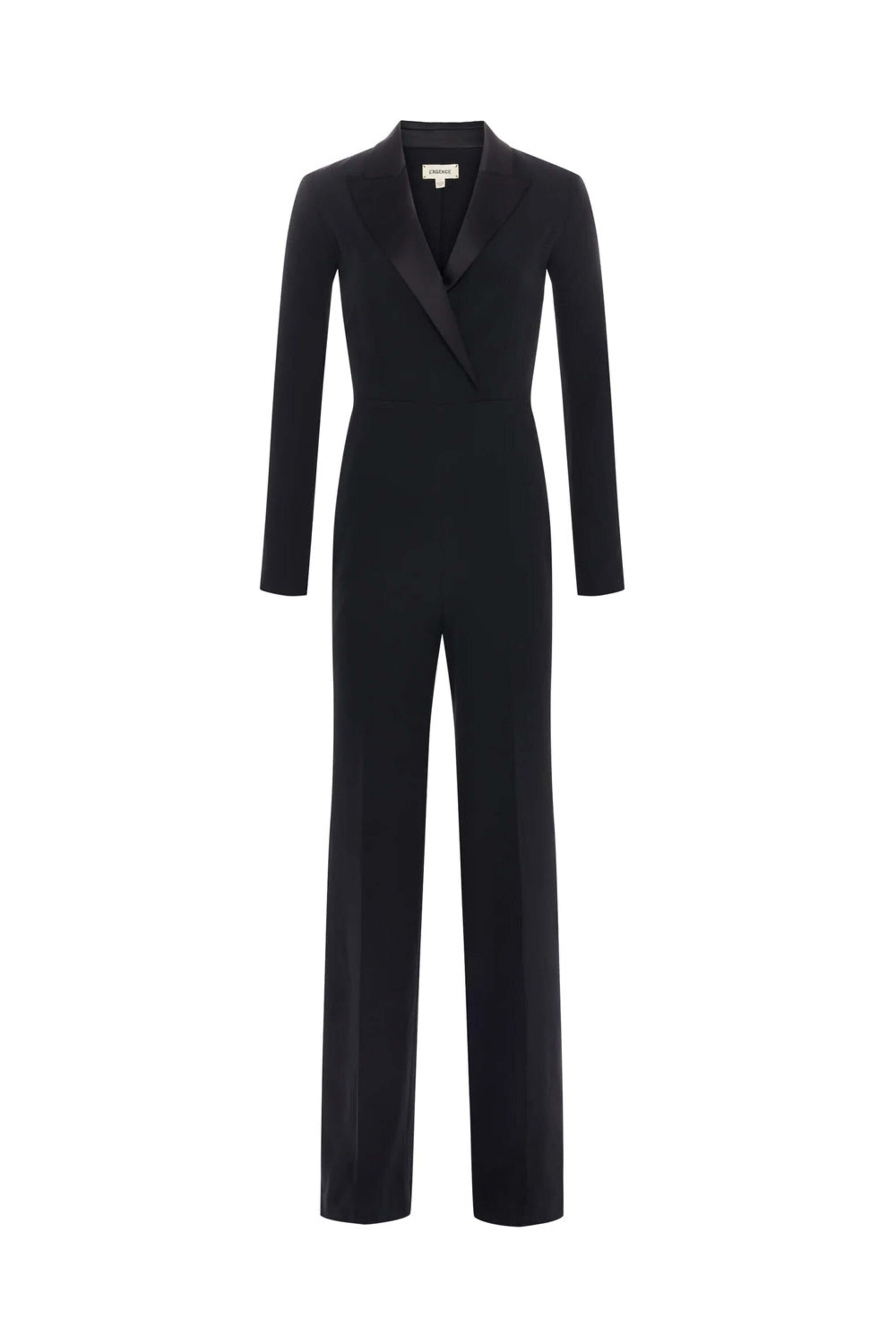 L'Agence - Black Bora Tux Jumpsuit