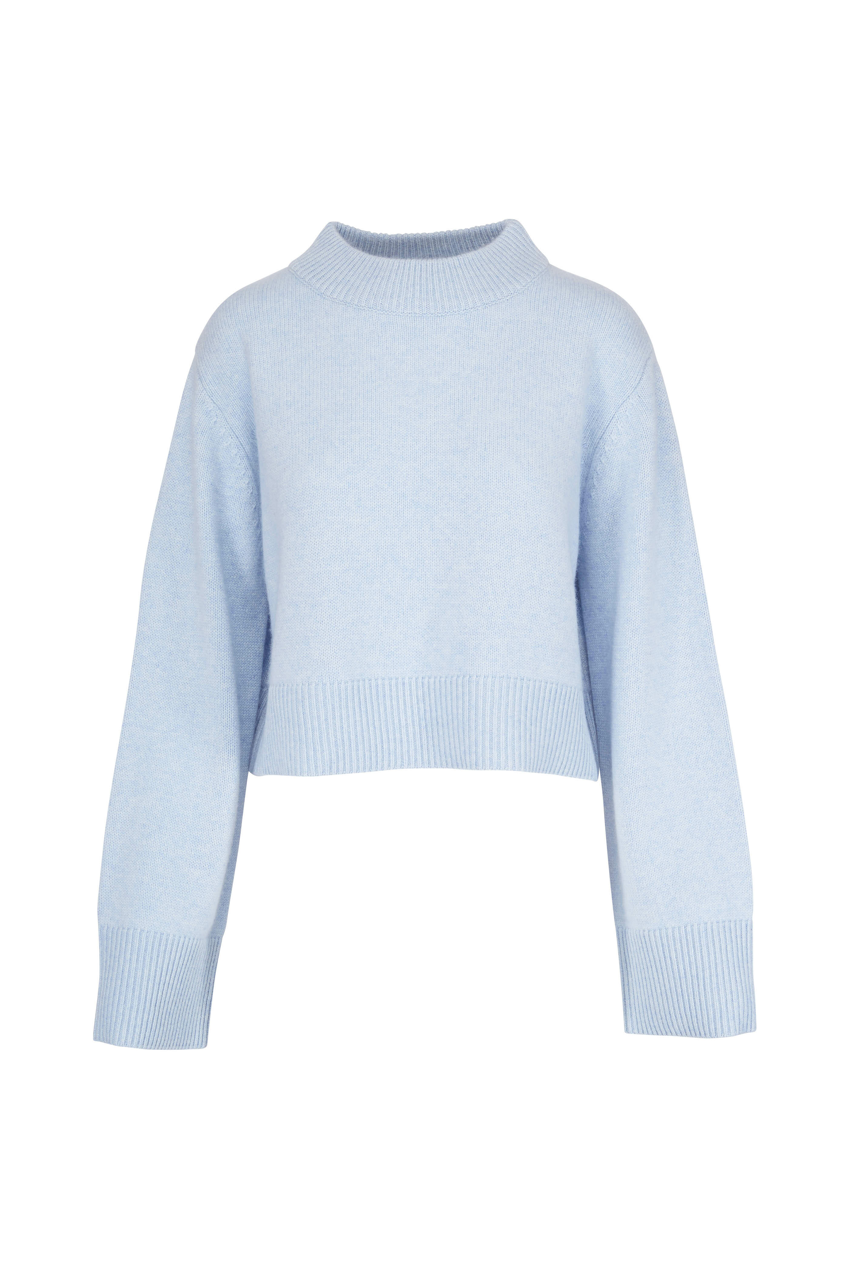 CO Collection - Blue Cashmere Boxy Crewneck Sweater