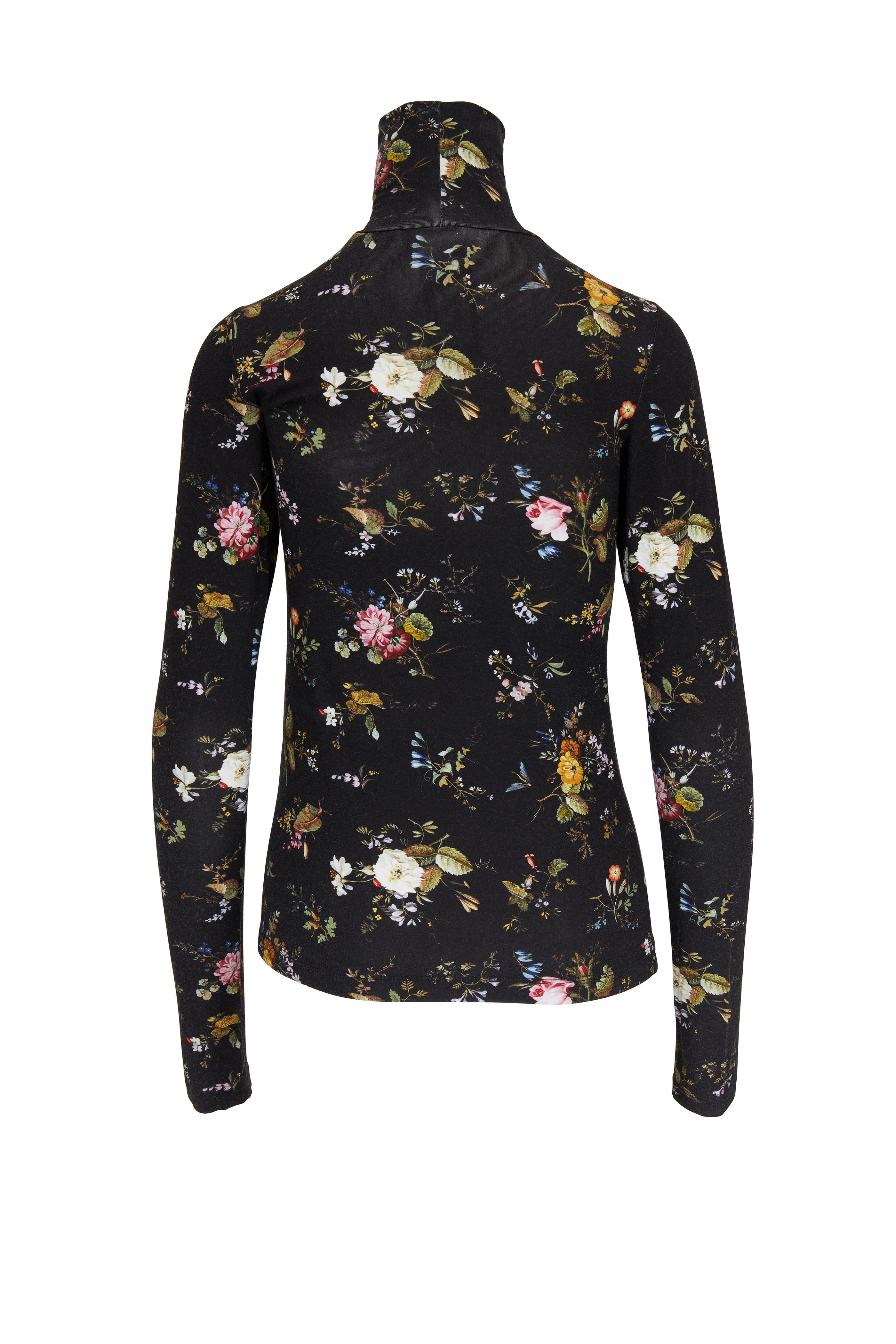 Floral print turtleneck best sale