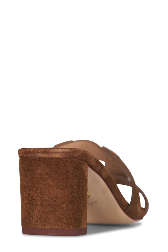 Veronica Beard Via Chestnut Suede Sandal, 55mm - view 4