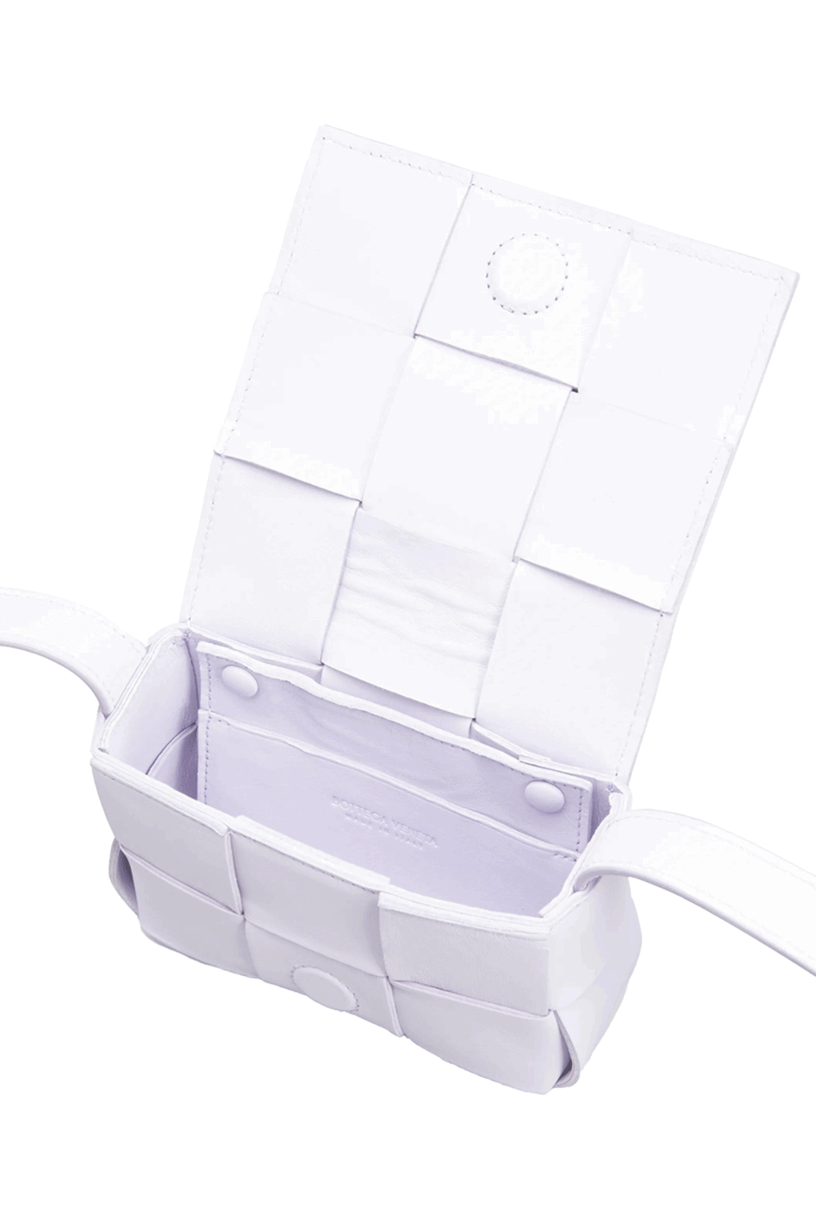 Bottega Veneta - Mini Cassette Crossbody in White