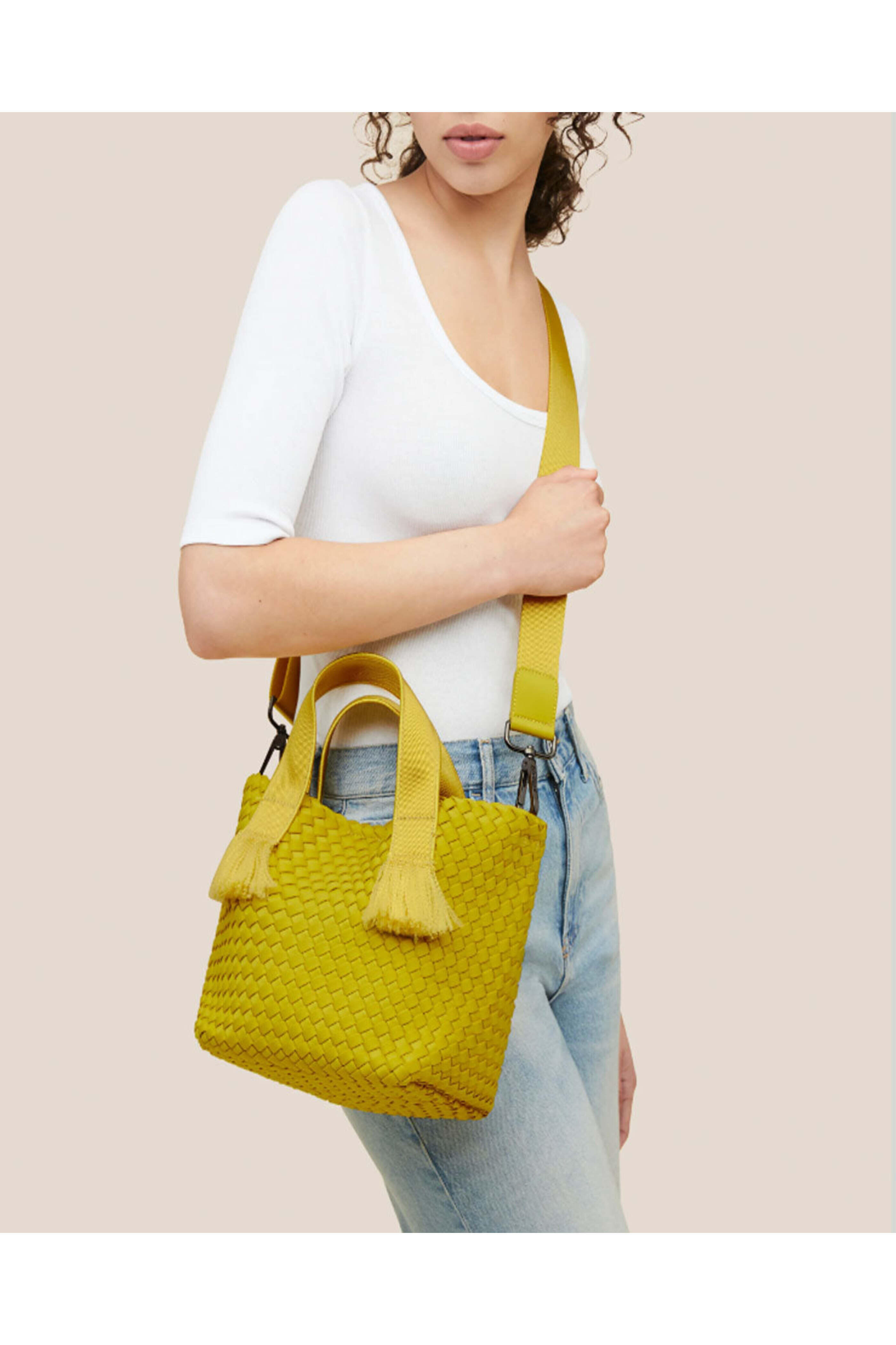 Naghedi - Tulum Small Tote in Ochre | Mitchell Stores