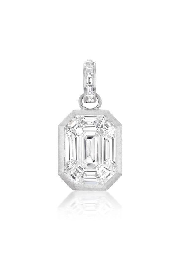 Nam Cho Platinum Diamond Mosaic Pendant - view 1