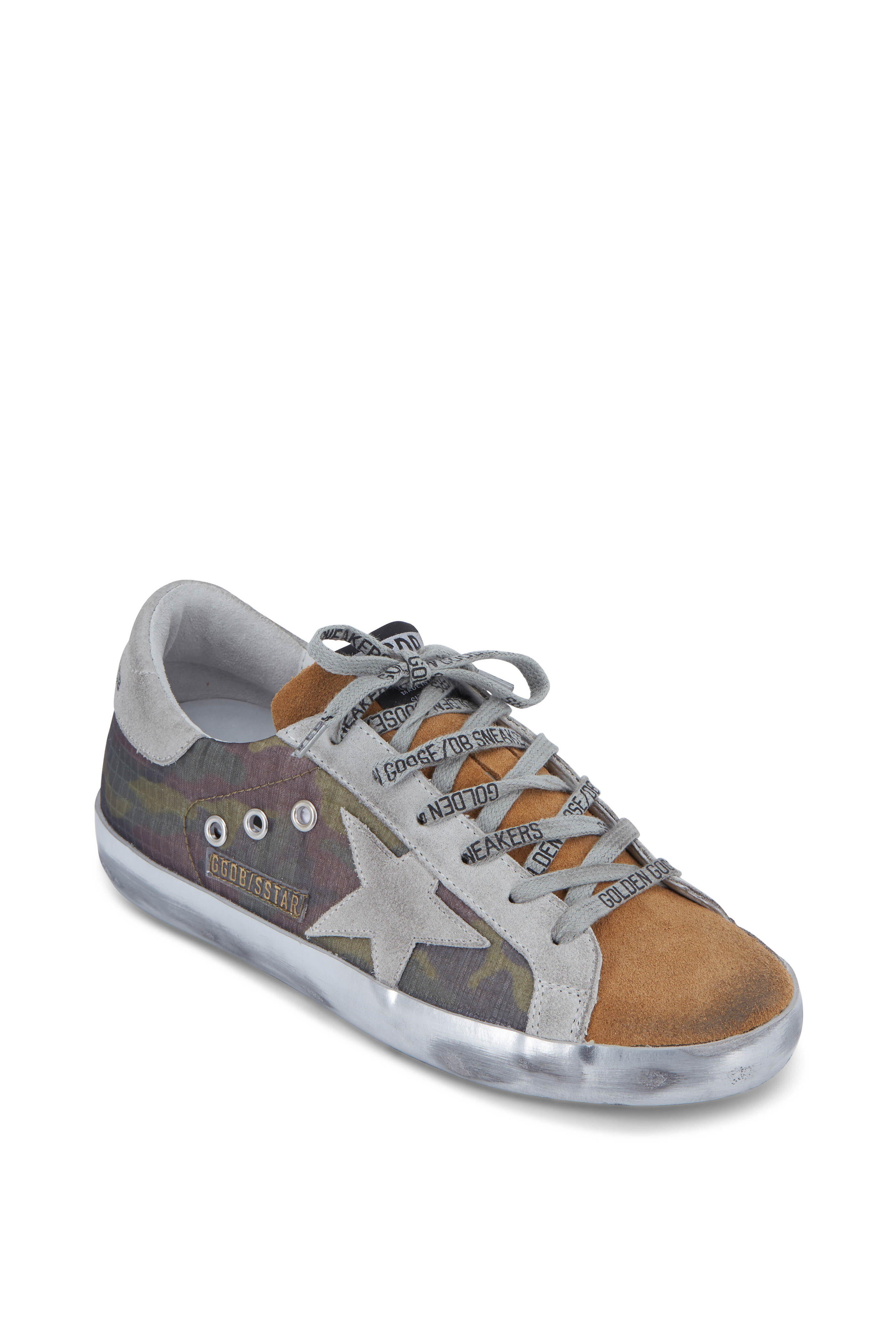 Golden Goose - Superstar Camo & Coffee Suede Sneaker